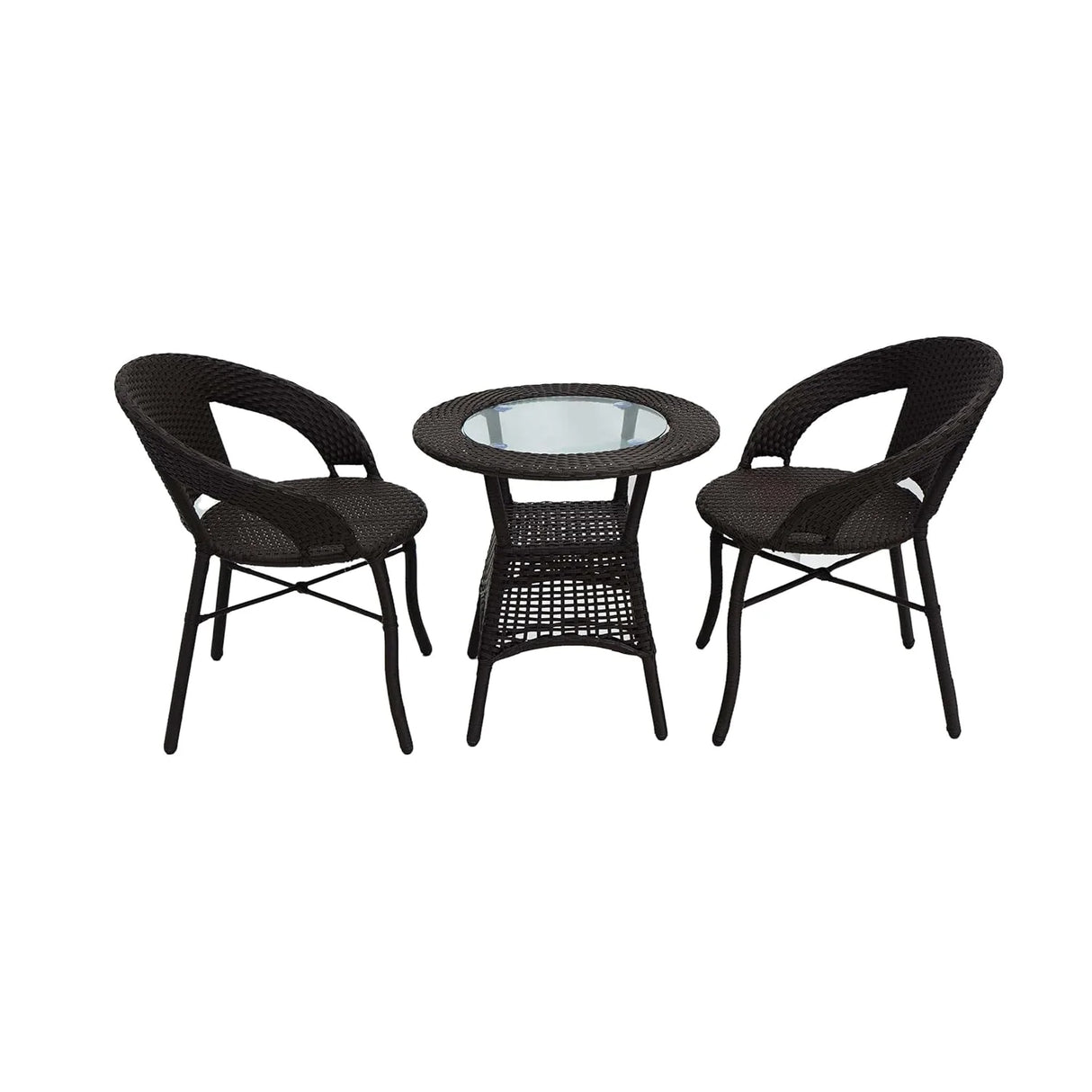 3-Piece Outdoor Rattan Wicker Patio Bistro Set