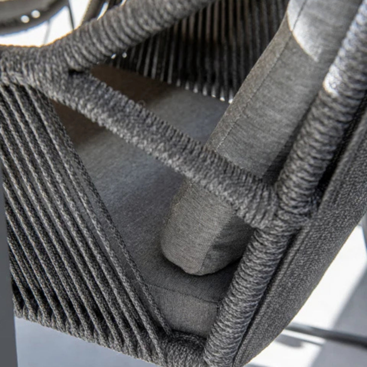 4 Piece Outdoor All-Weather Rope Sofa Set