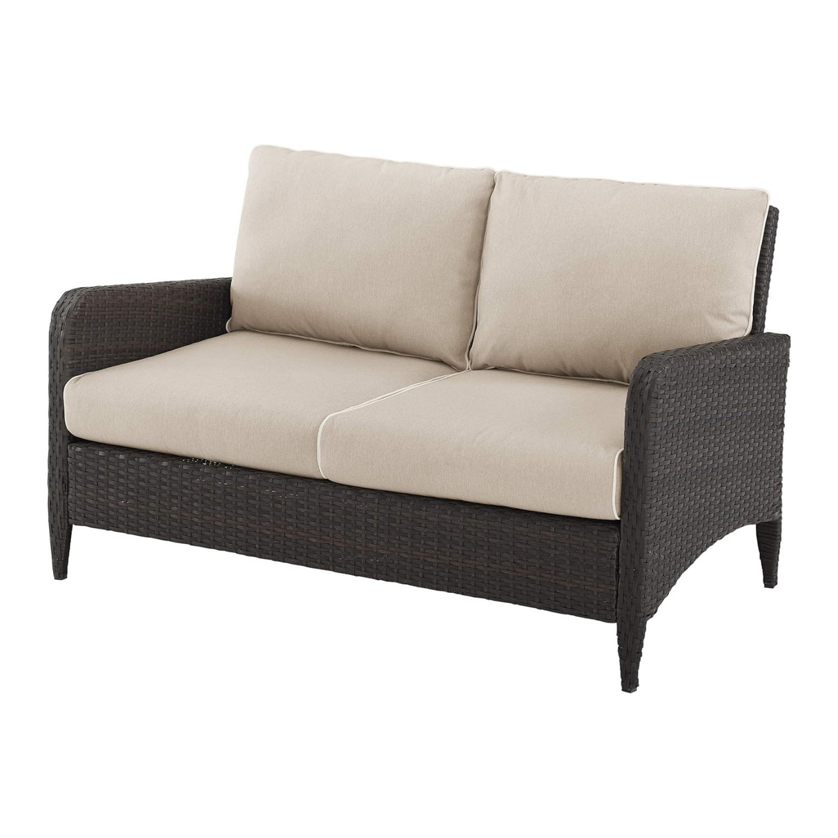Outdoor Wicker Double Seater Loveseat Sofa