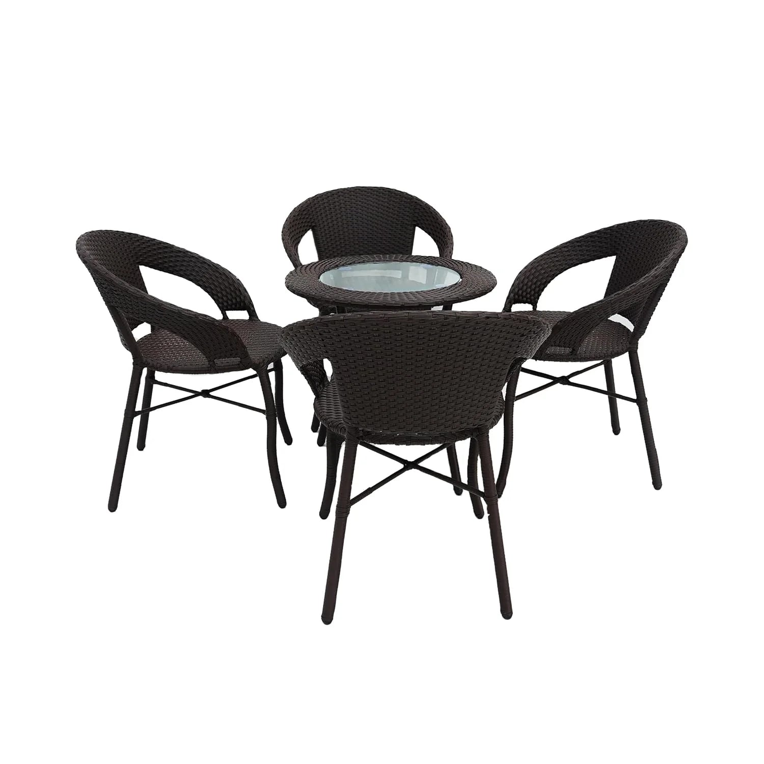 5-Piece Outdoor Rattan Wicker Patio Bistro Set