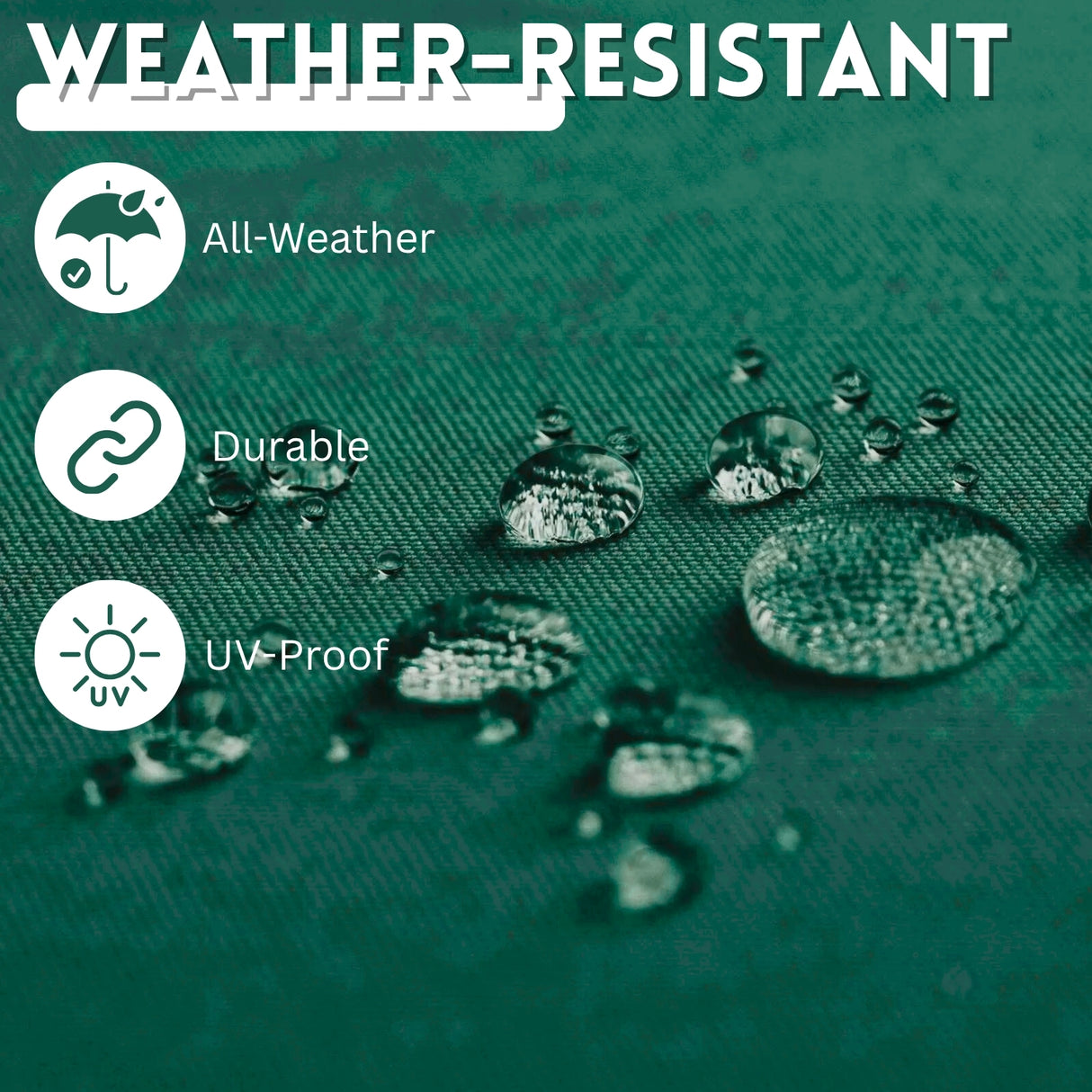 10ft Side Pole Square Shape Outdoor Umbrella With Marble Base (Green)