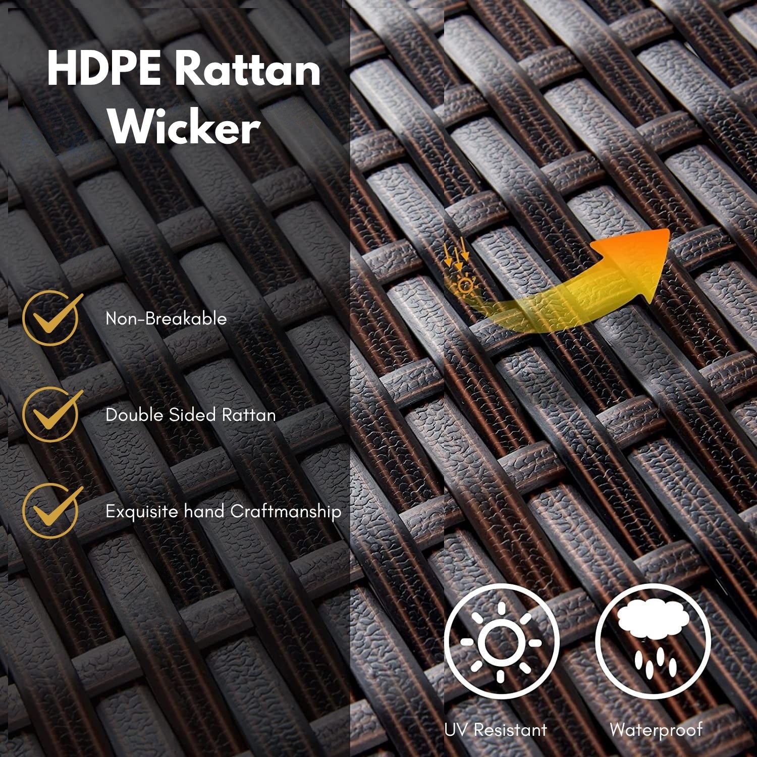 9-Piece Outdoor Stacking Wicker Square Dining Set