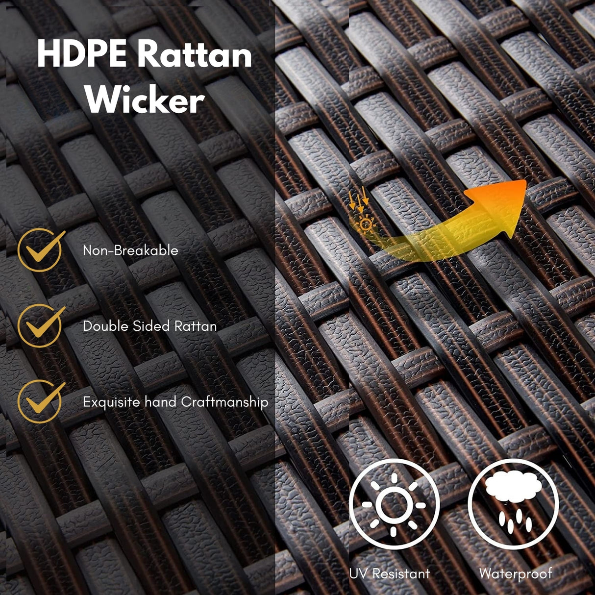 9-Piece Outdoor Stacking Wicker Square Dining Set