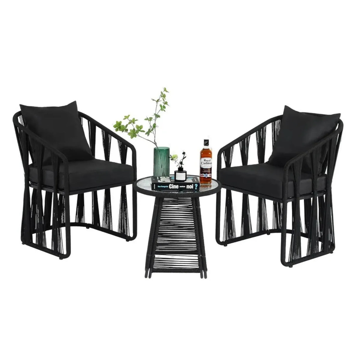 Outdoor Rope 3-Piece Patio Set