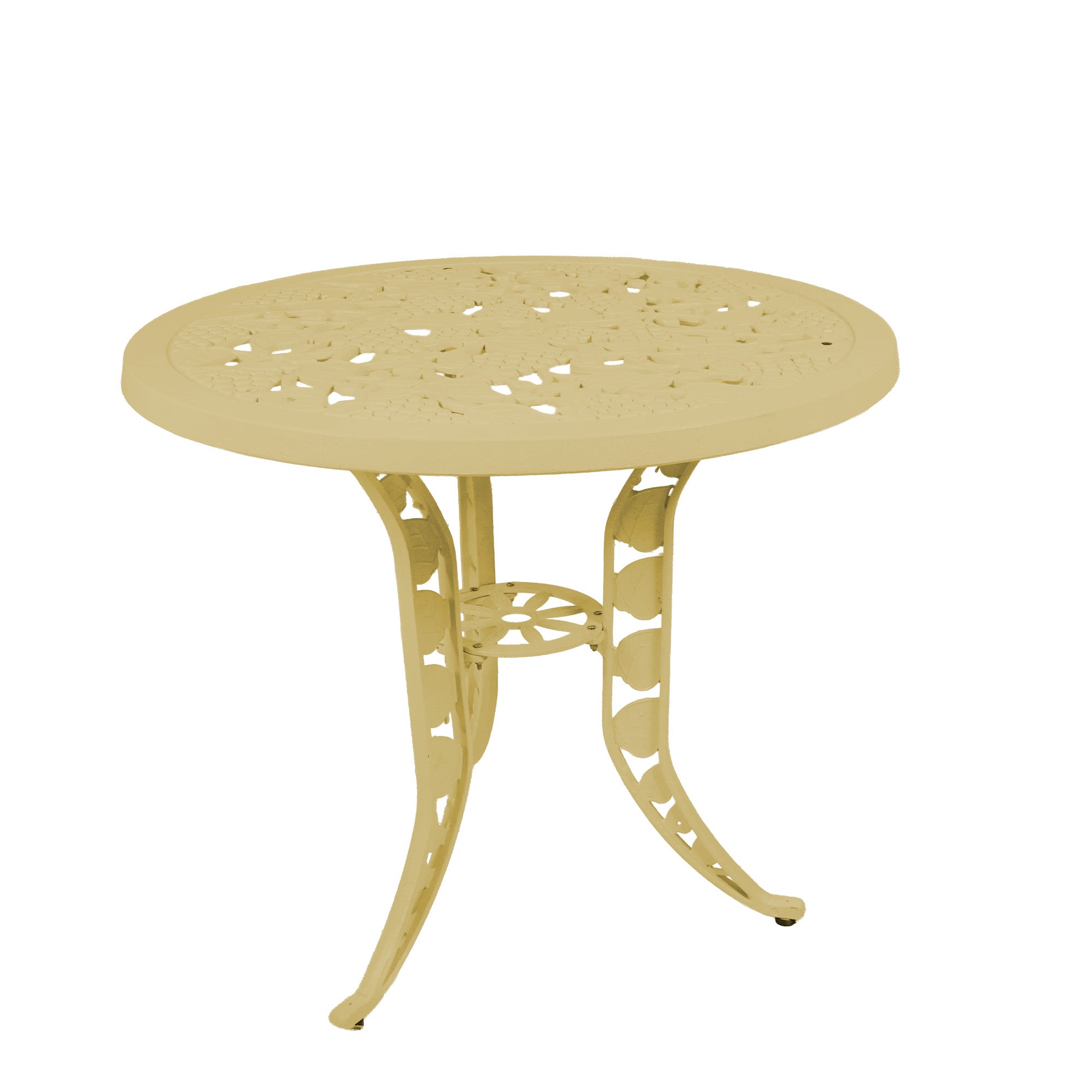 Outdoor 4-Piece Cast Aluminum Patio Bistro Set (Beige)