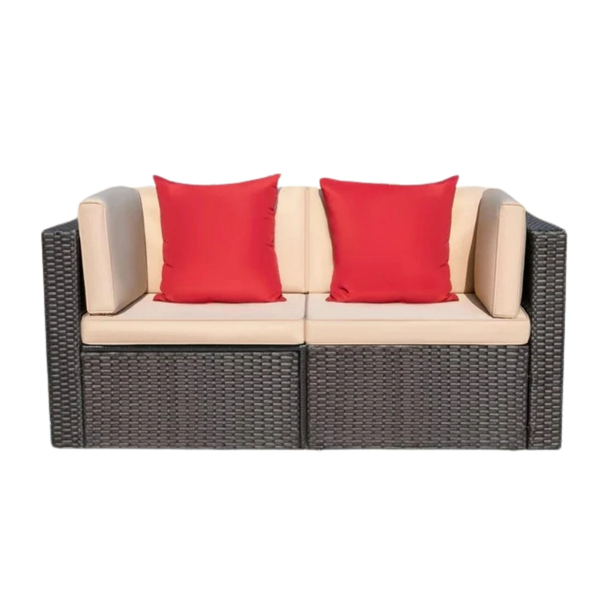 Outdoor All-Weather Rattan Wicker Double Seater Sofa