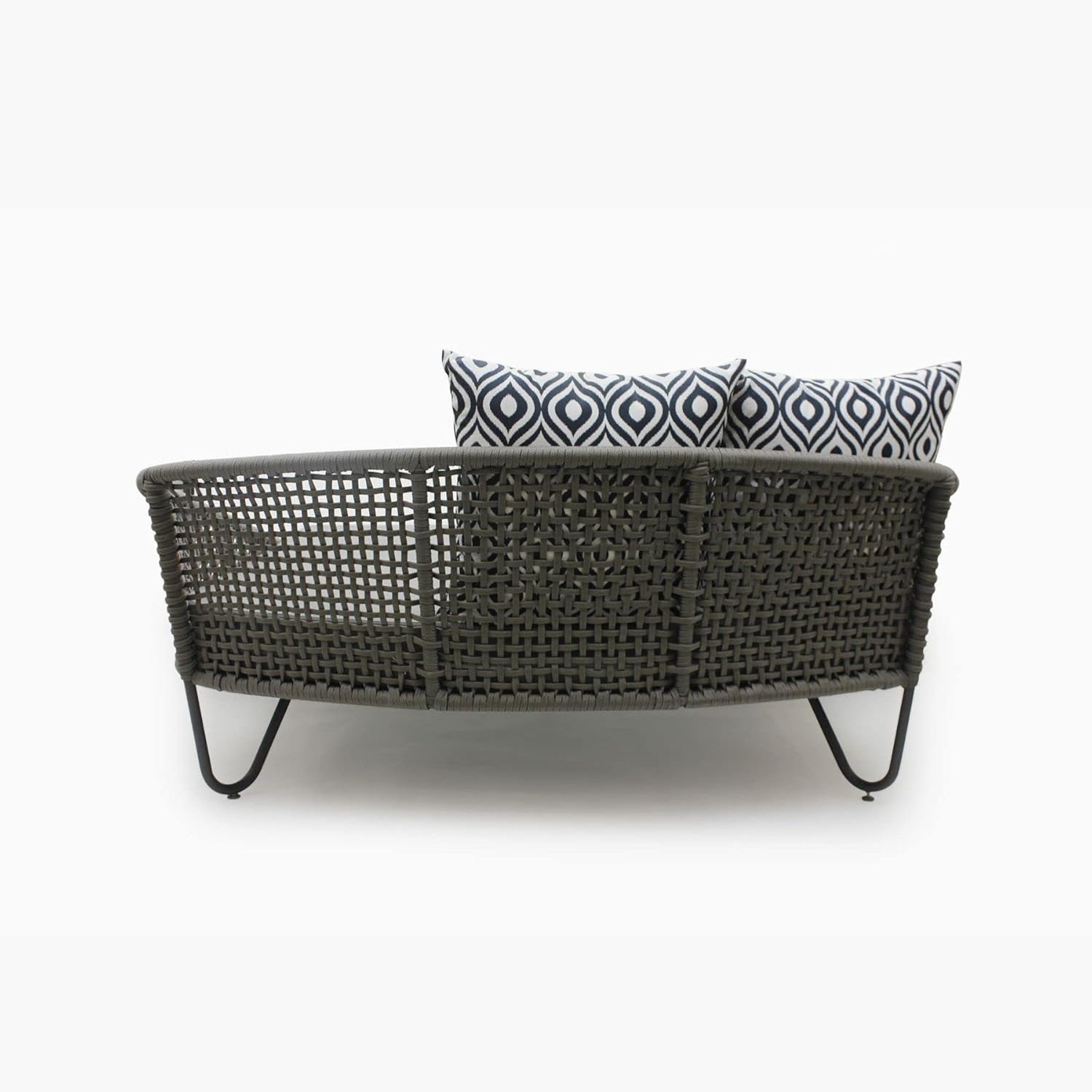 Outdoor Rope Patio Furniture Daybed (Grey)