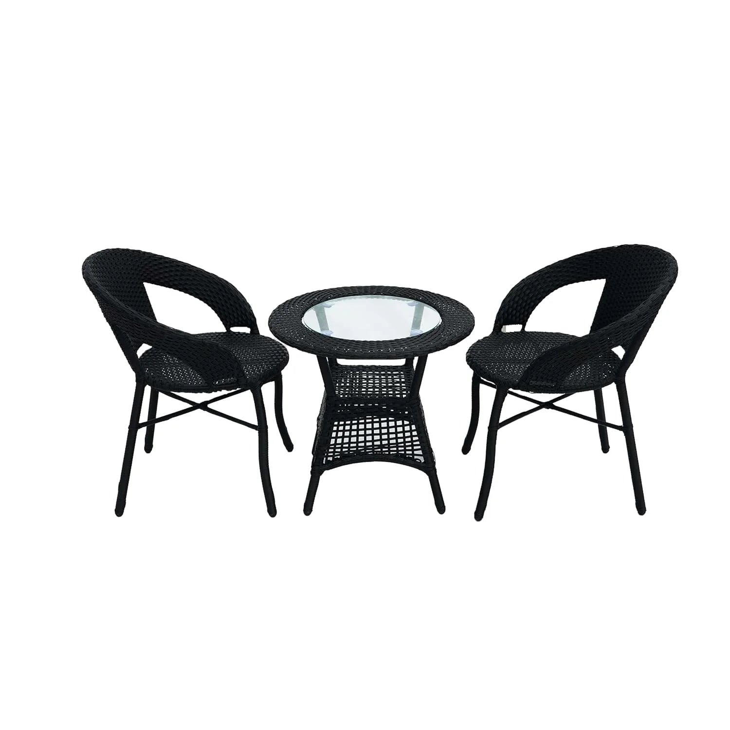 3-Piece Outdoor Rattan Wicker Patio Bistro Set