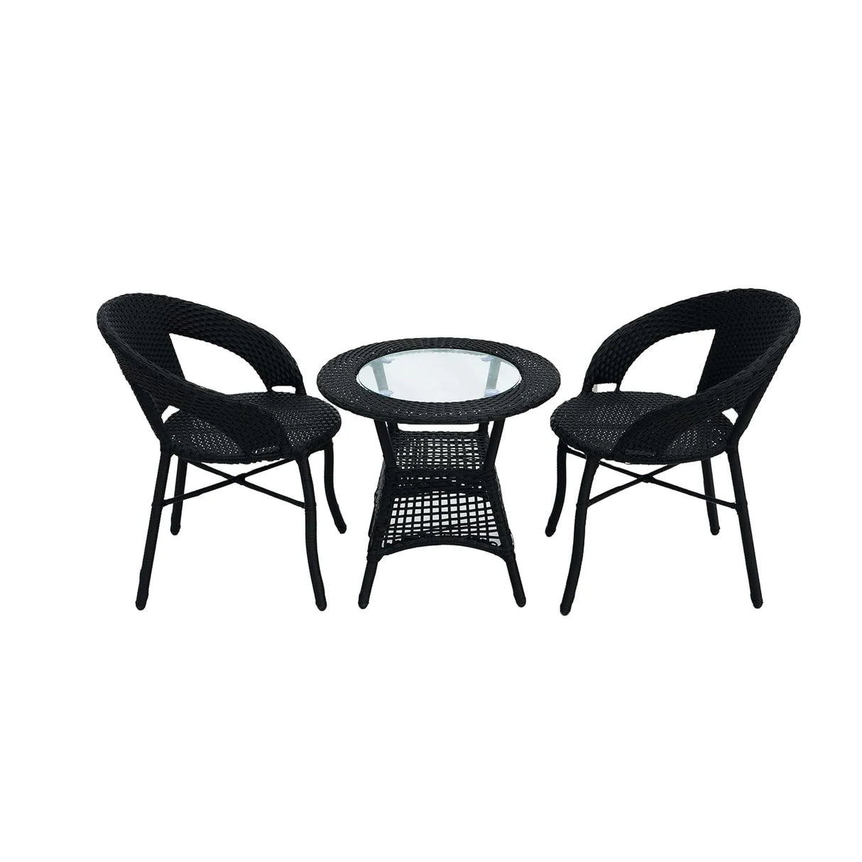 3-Piece Outdoor Rattan Wicker Patio Bistro Set