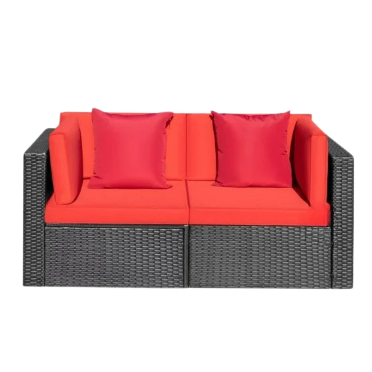 Outdoor All-Weather Rattan Wicker Double Seater Sofa