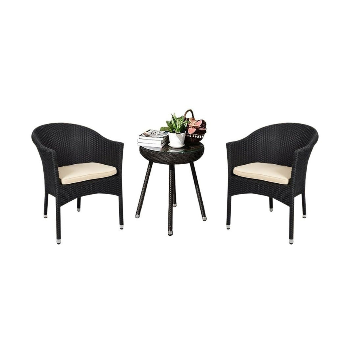 3-Piece Outdoor Rattan Wicker Patio Set