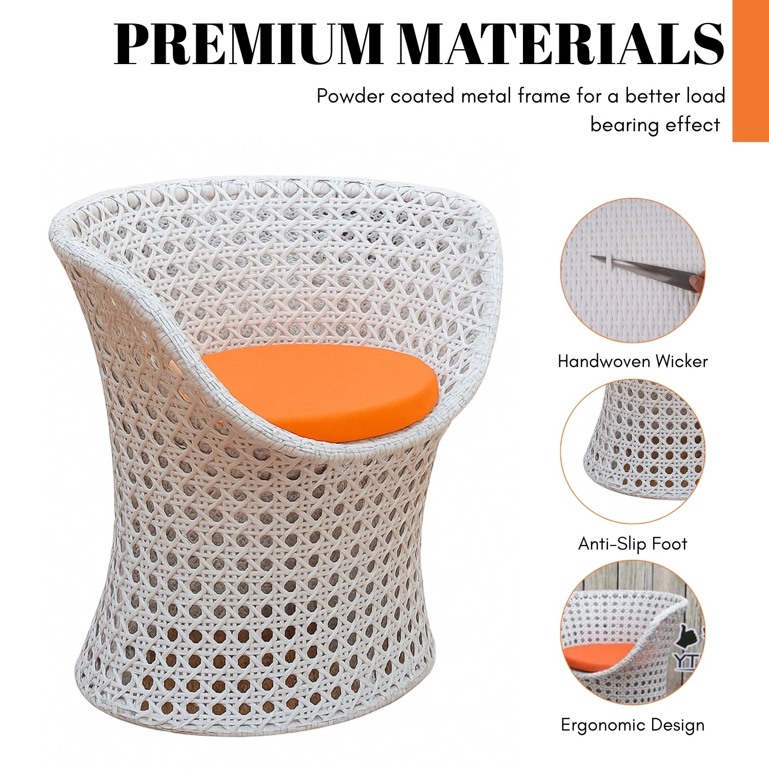 3-Piece Outdoor Rattan Wicker Conversation Set