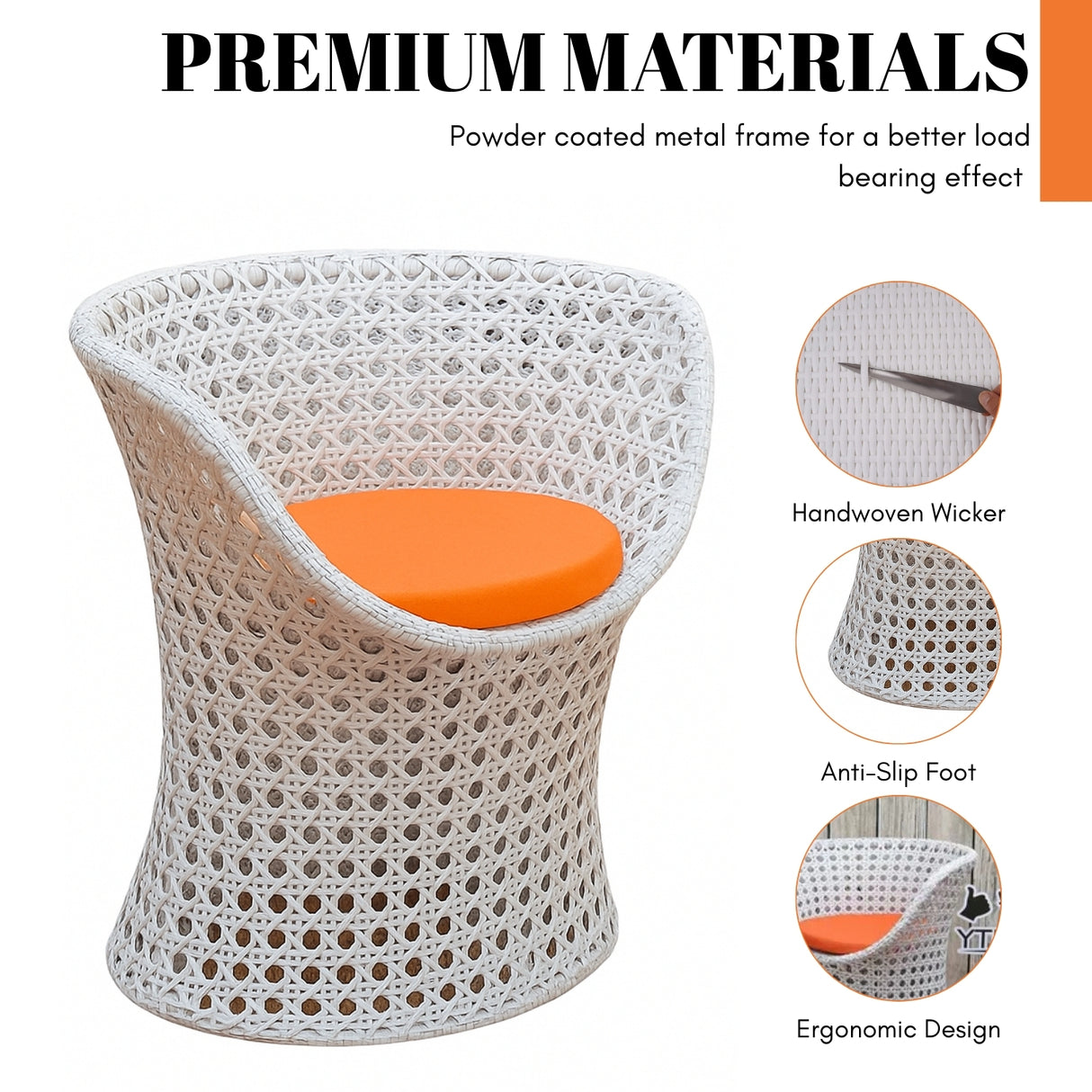 3-Piece Outdoor Rattan Wicker Conversation Set