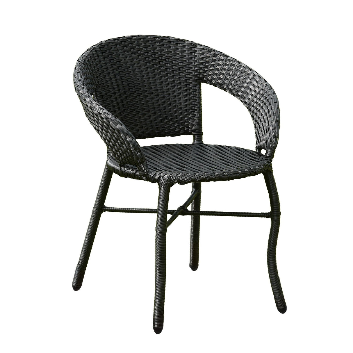 Outdoor Wicker 3-Piece Patio Set with Outdoor Umbrella