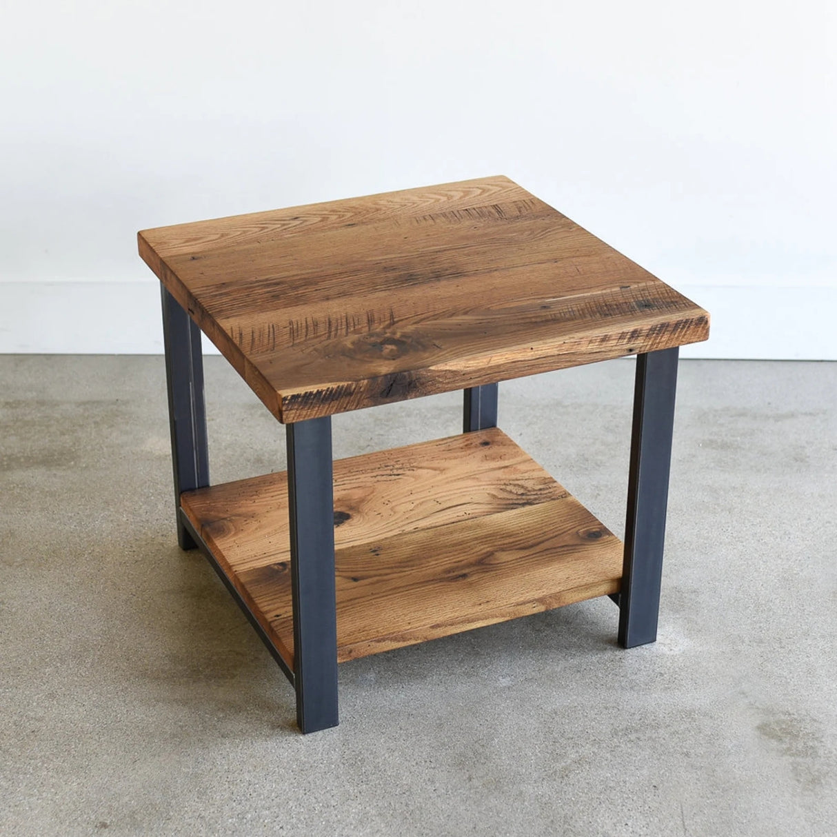 Solid Sheesham Wood Top 2-Tier Coffee Table