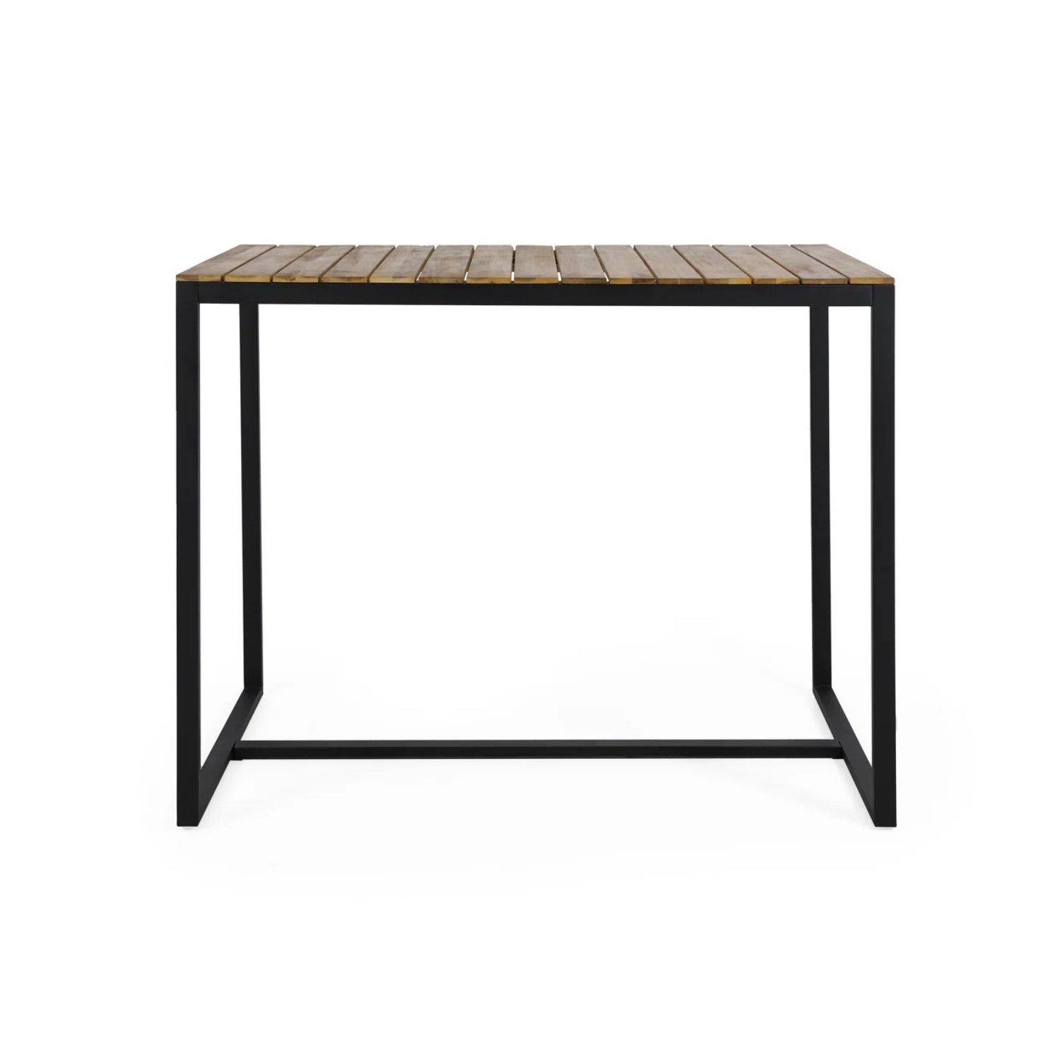 Outdoor Bar Table With Wooden Top