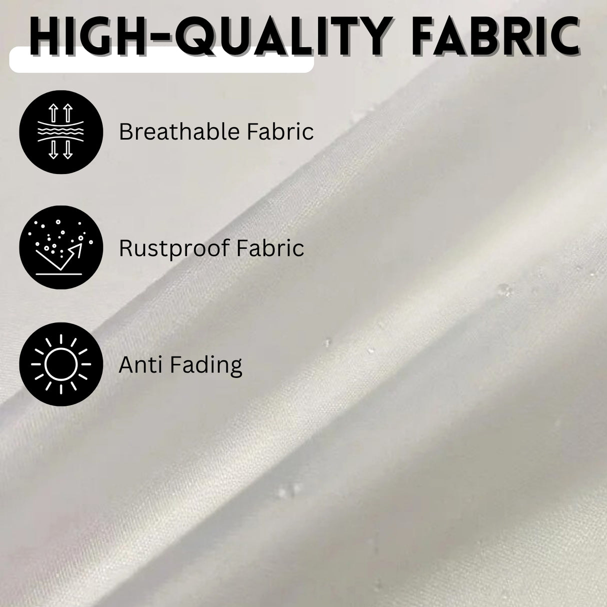 10ft Side Pole Square Shape Outdoor Umbrella With Marble Base (White)