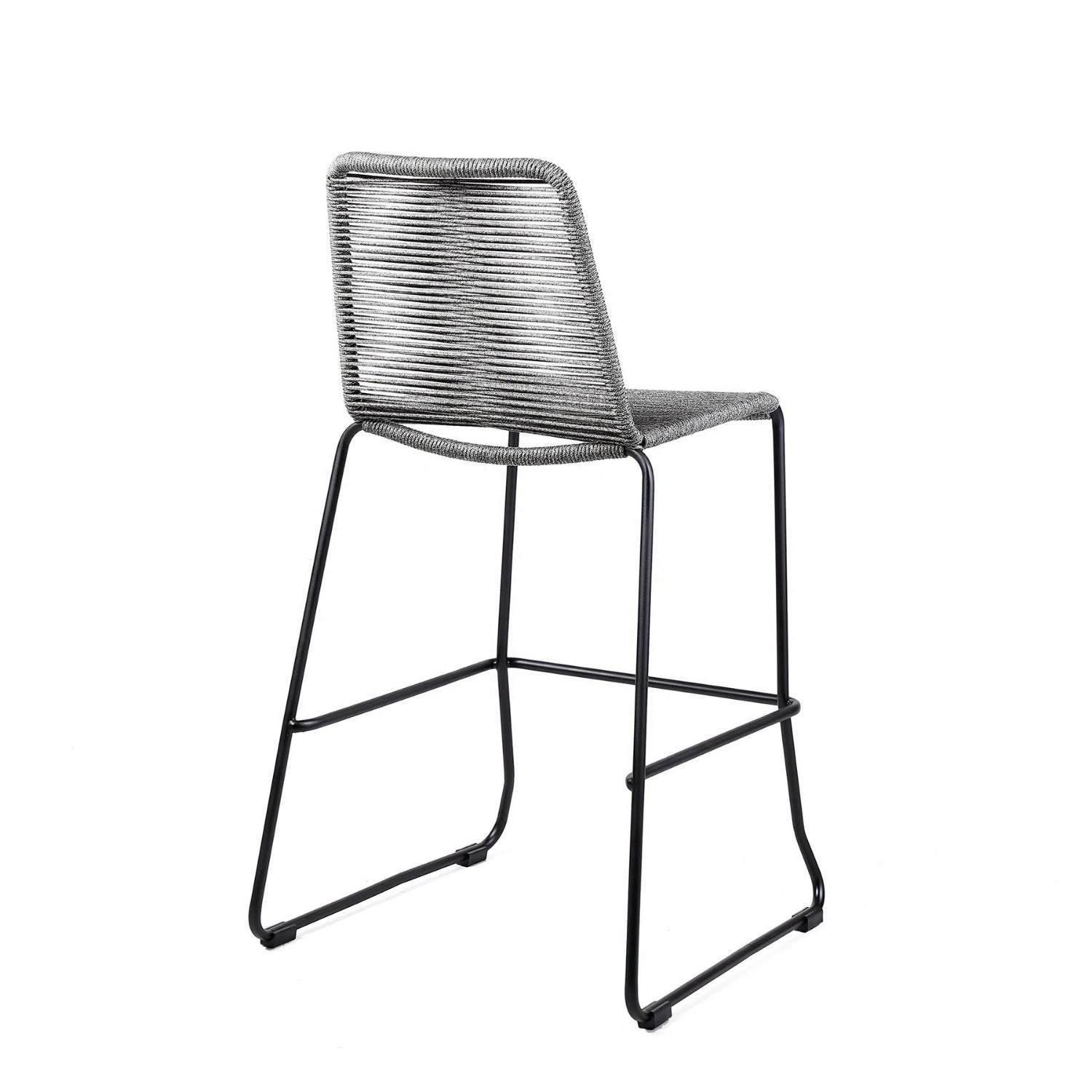 2-Piece Outdoor Rope Bar Chairs – Stylish Comfort Built to Last