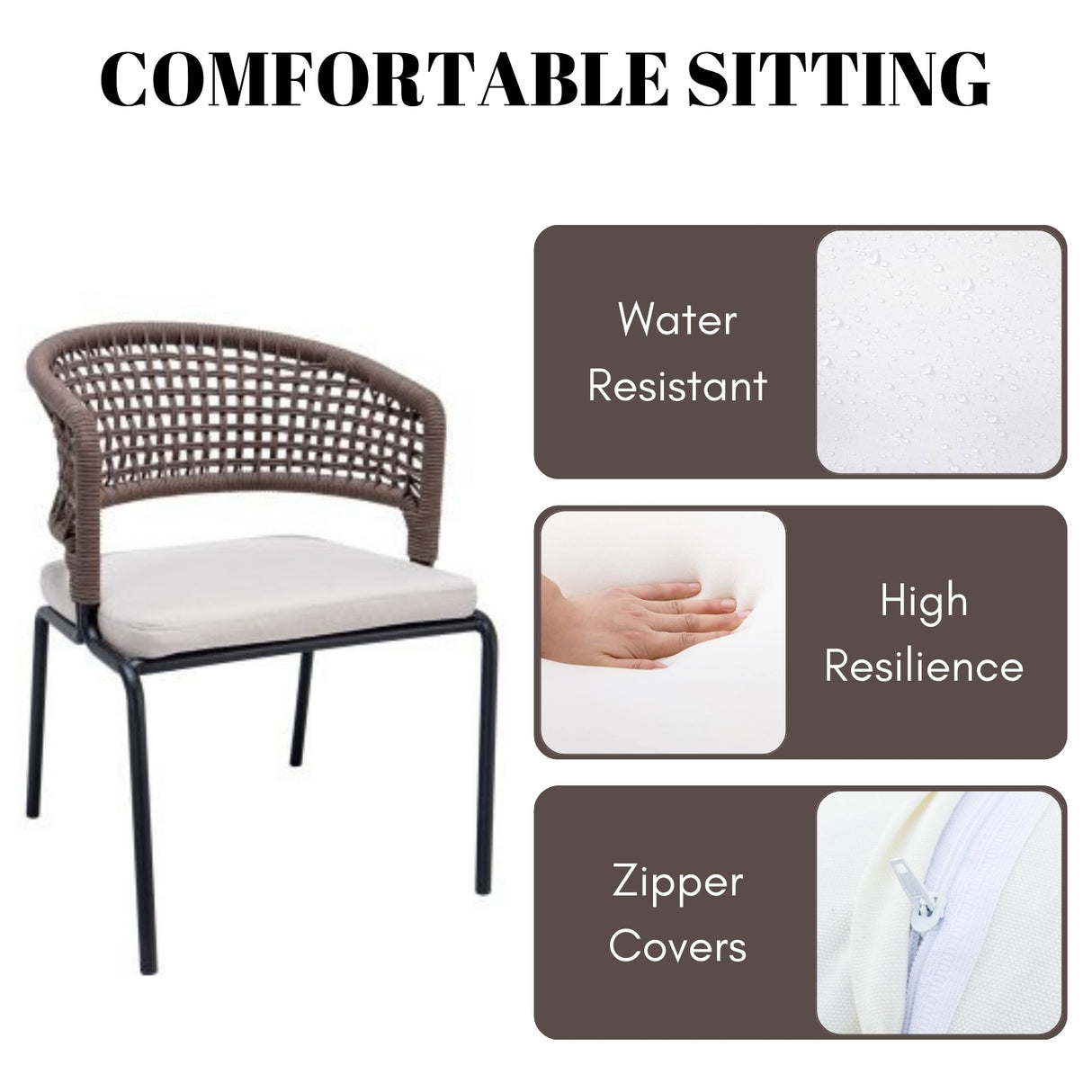 All Weather Resistant 5-Piece Outdoor Dining Set