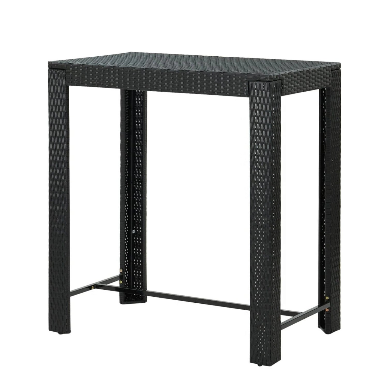 Outdoor Rattan Wicker High Top Bar Table