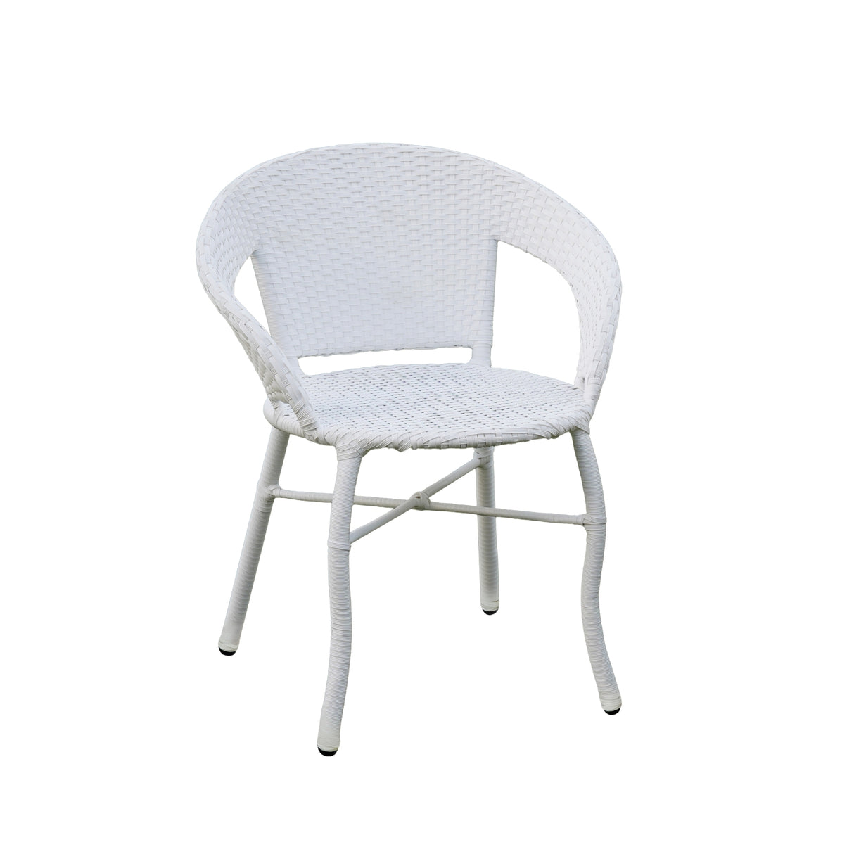 Outdoor Wicker 5-Piece Patio Set with Outdoor Umbrella