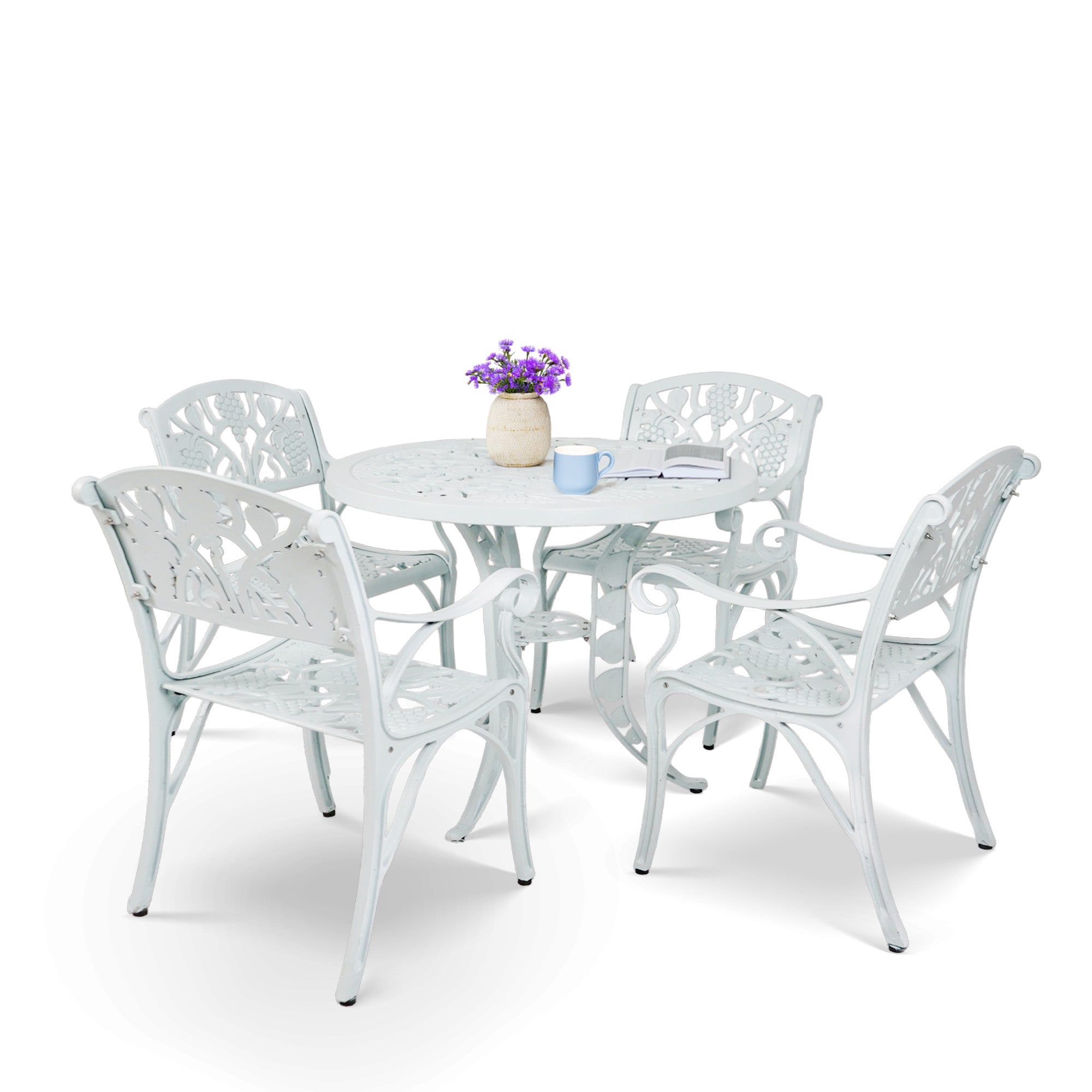 Aluminium Outdoor 5-Piece Patio Bistro Set