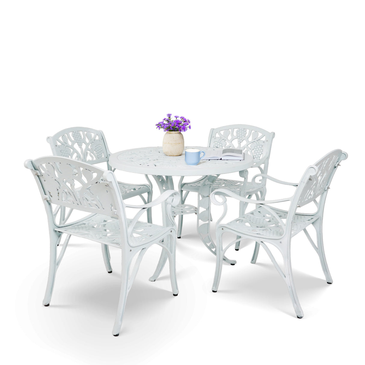 Aluminium Outdoor 5-Piece Patio Bistro Set