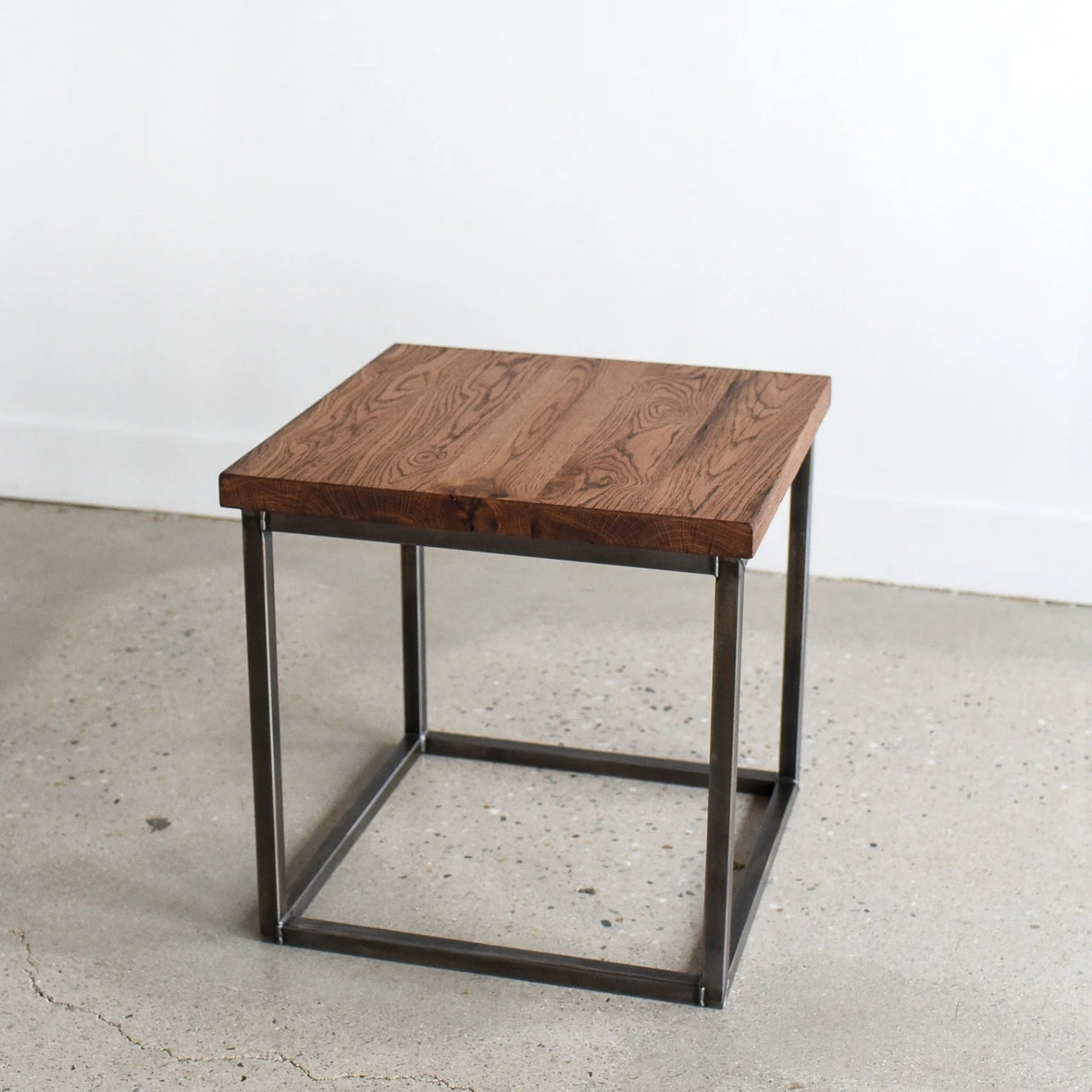 Modern Solid Sheesham Wood Top End Table