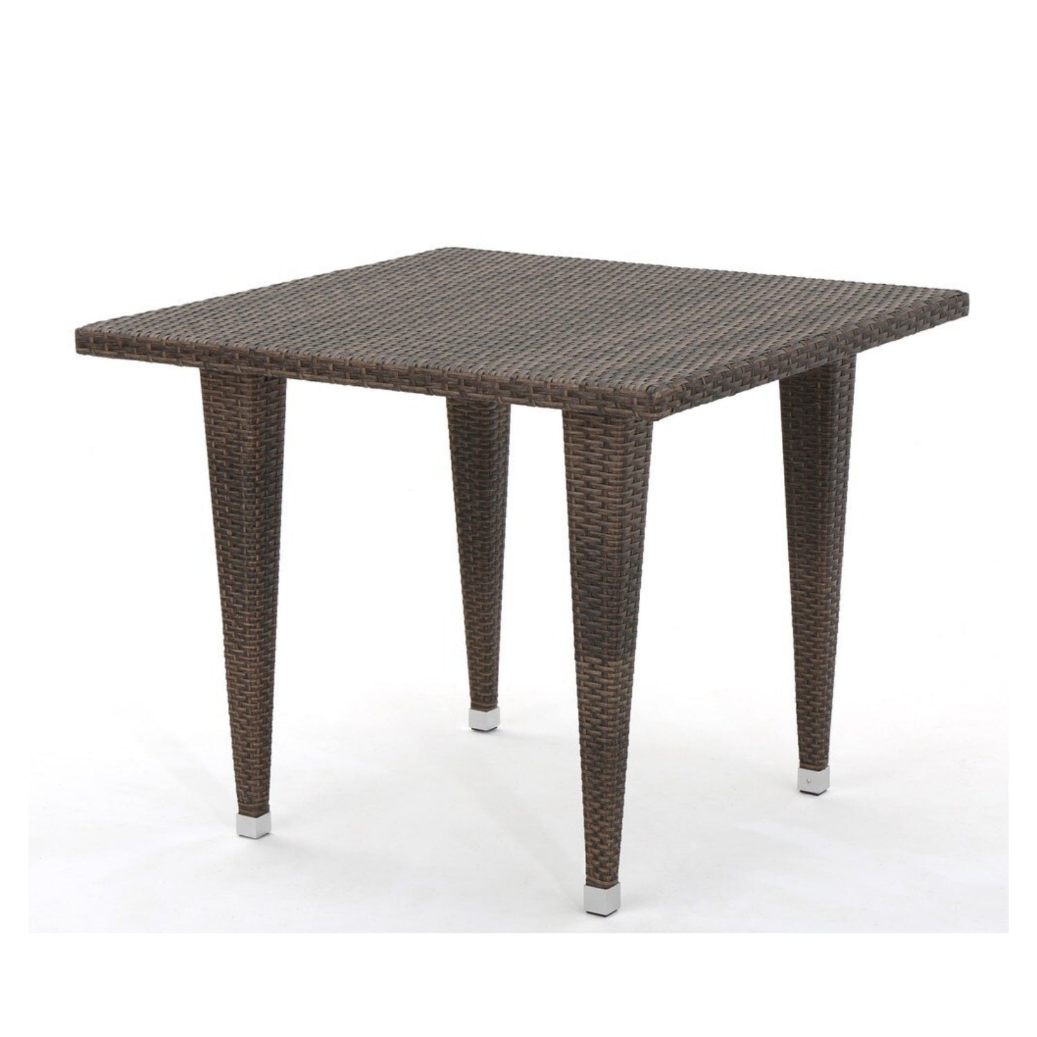Outdoor Wicker Patio Counter Height Table (Dark Brown)