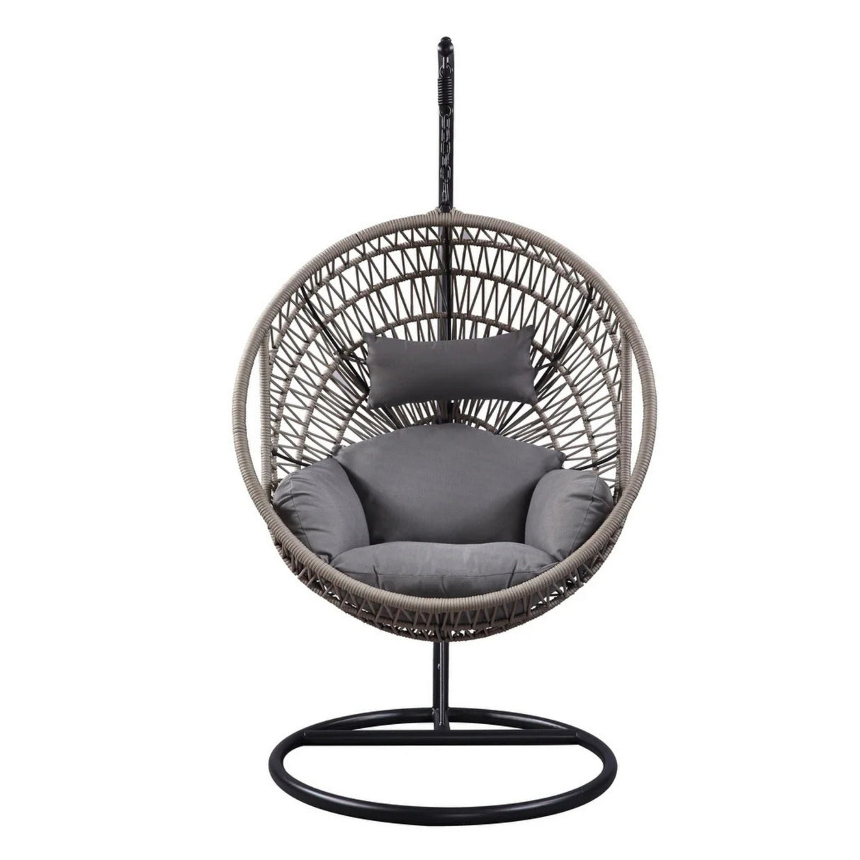 Netted Rope Swing Chair (Grey)