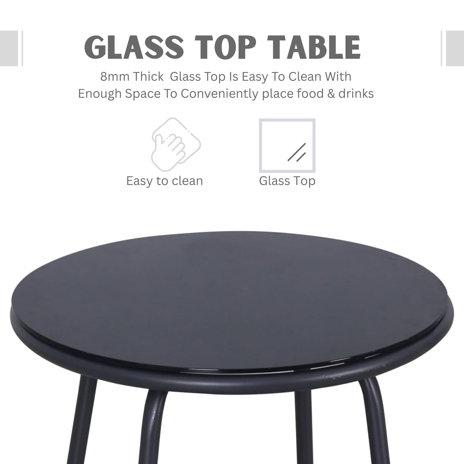 3 Piece Outdoor Rope Patio Set