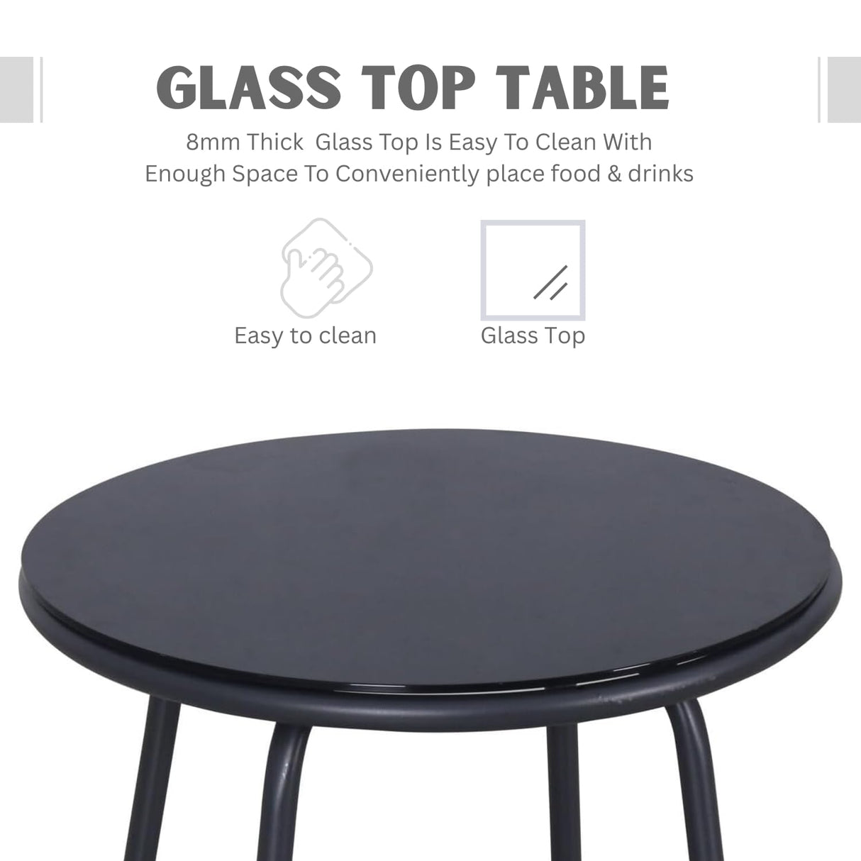 3 Piece Outdoor Rope Patio Set