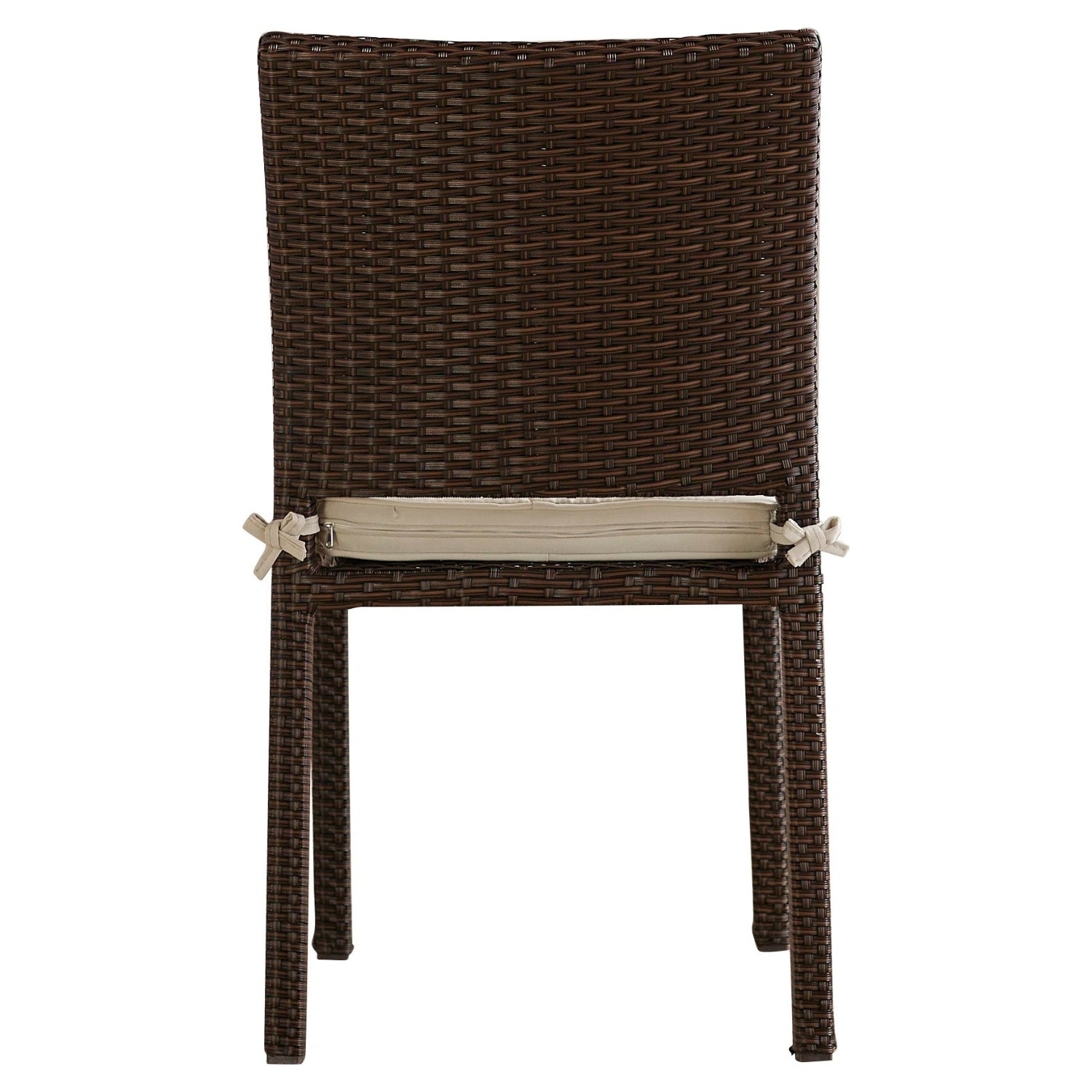 1-Piece Outdoor Rattan Wicker Patio Dining Chair