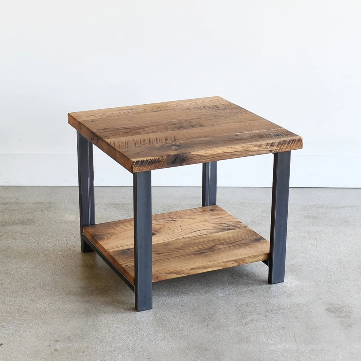 Solid Sheesham Wood Top 2-Tier Coffee Table