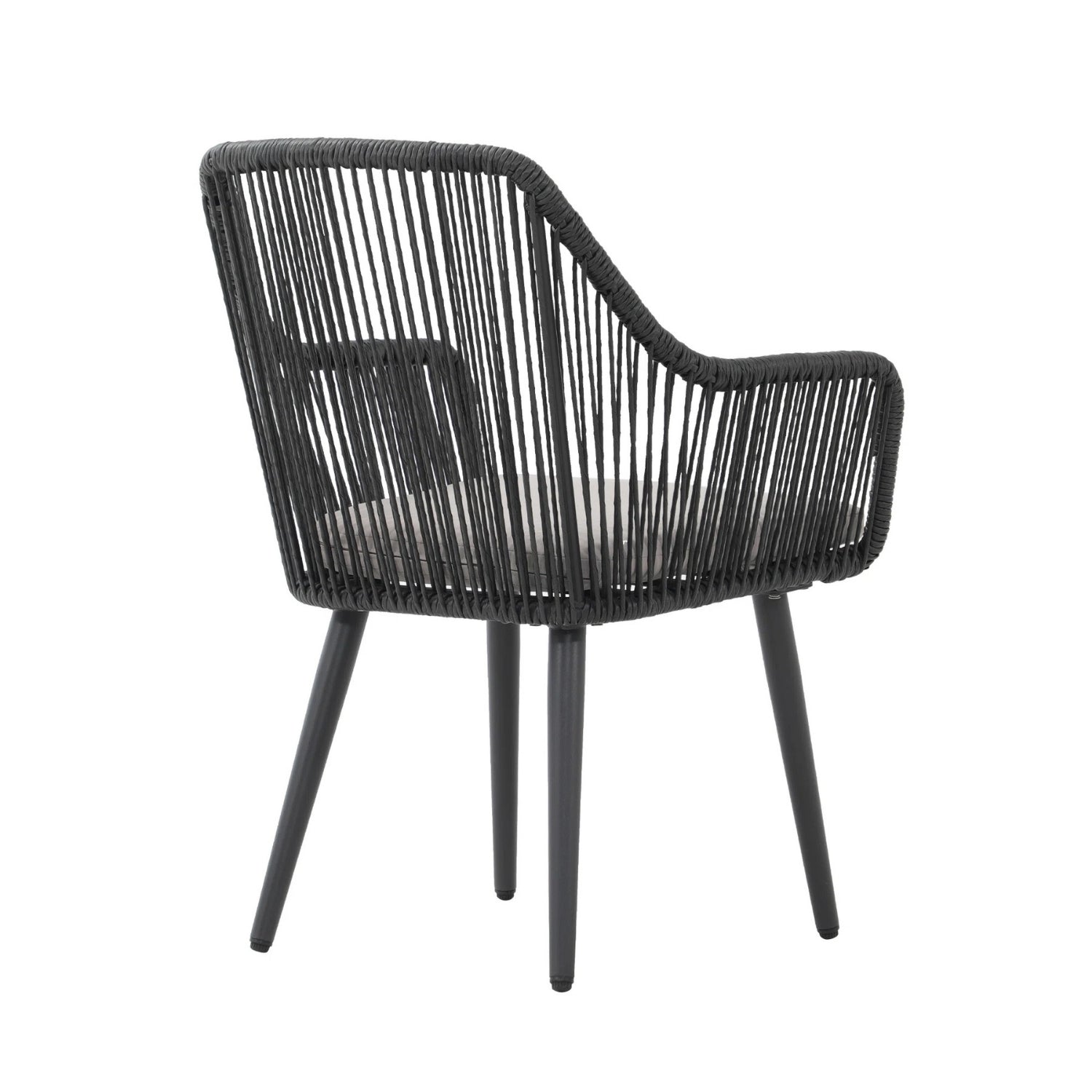 2-Piece Outdoor Rope Patio Dining Chairs