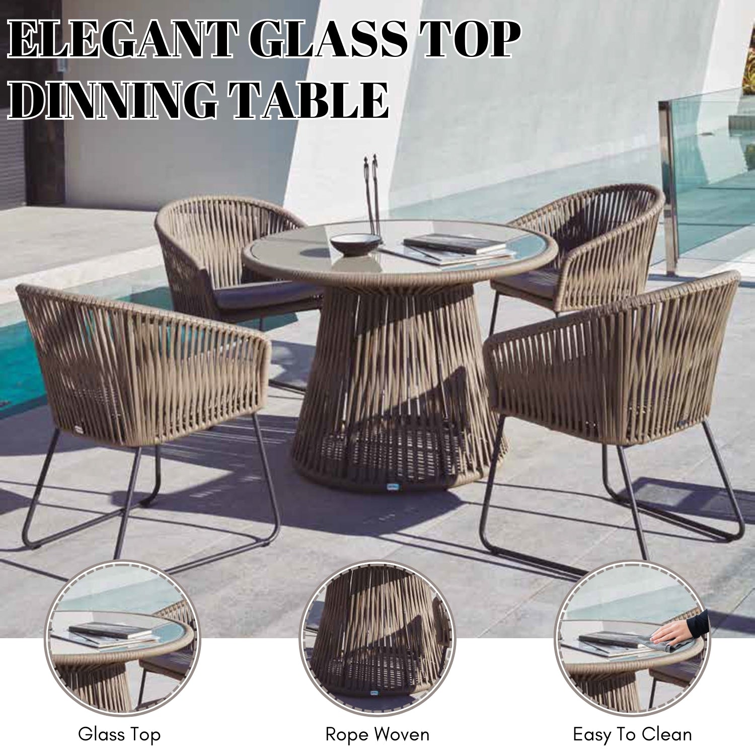 5-Piece Outdoor Patio Dining Set