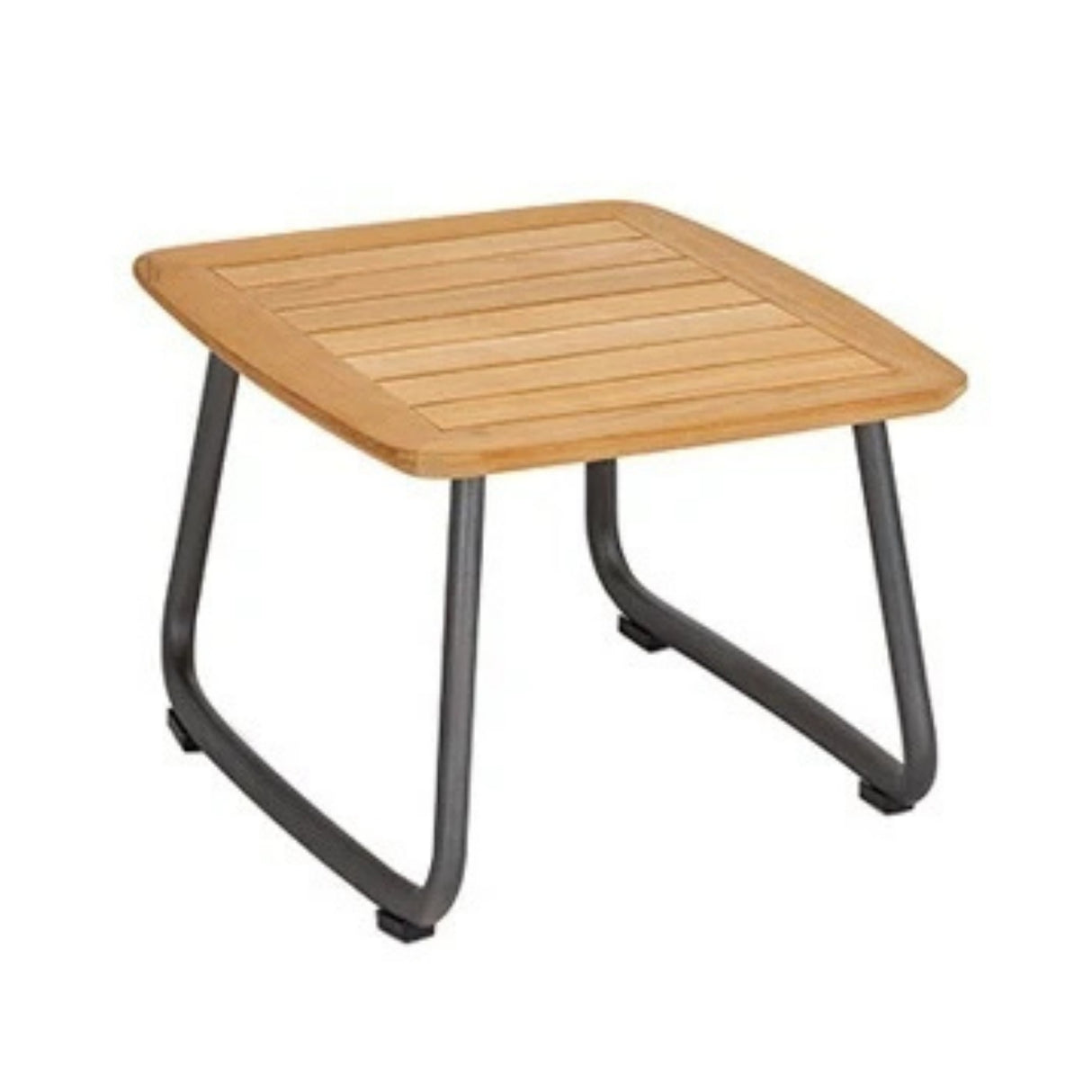 Outdoor Rope 2 Seater Patio Daybed With Wooden Top Side Table