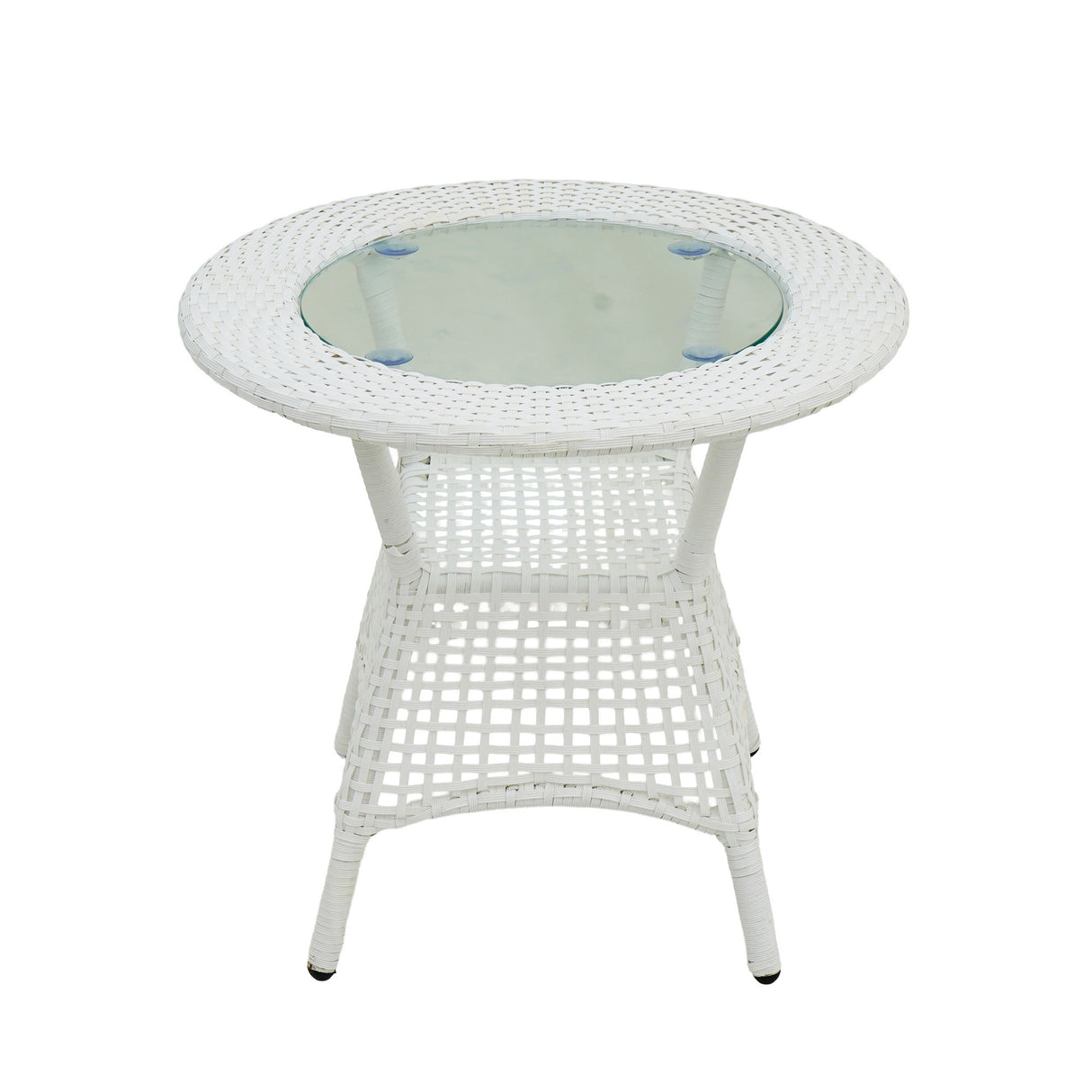 Outdoor Wicker 5-Piece Patio Set with Outdoor Umbrella