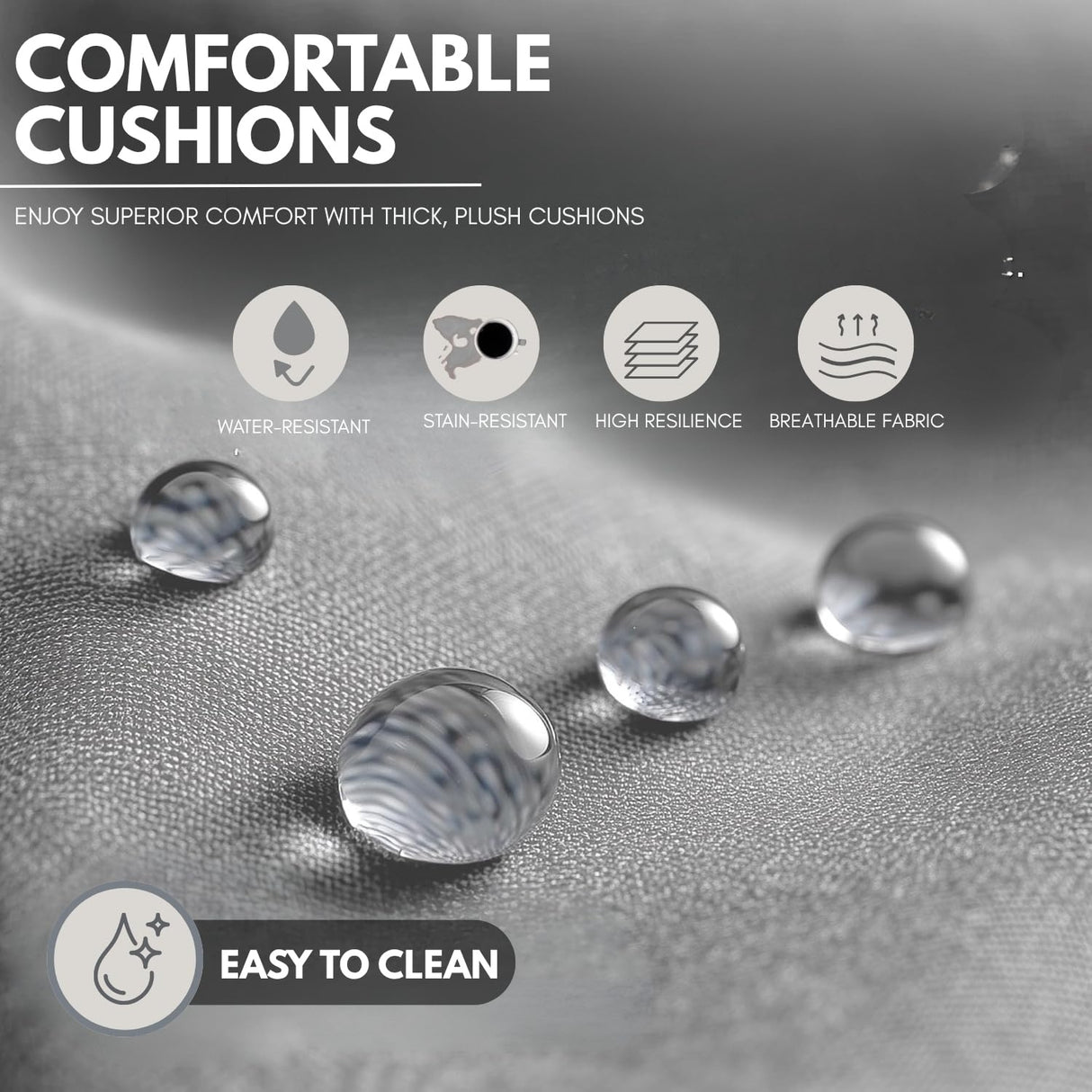 4 Piece Outdoor All-Weather Rope Sofa Set