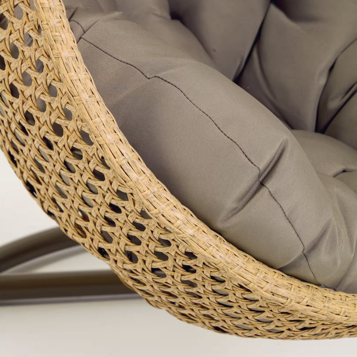 Hanging Egg Swing Chair (Beige and Dark Grey)