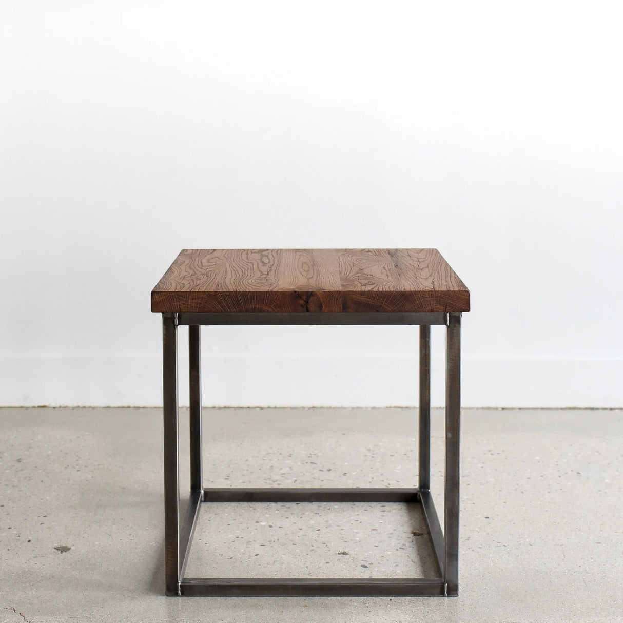 Modern Solid Sheesham Wood Top End Table