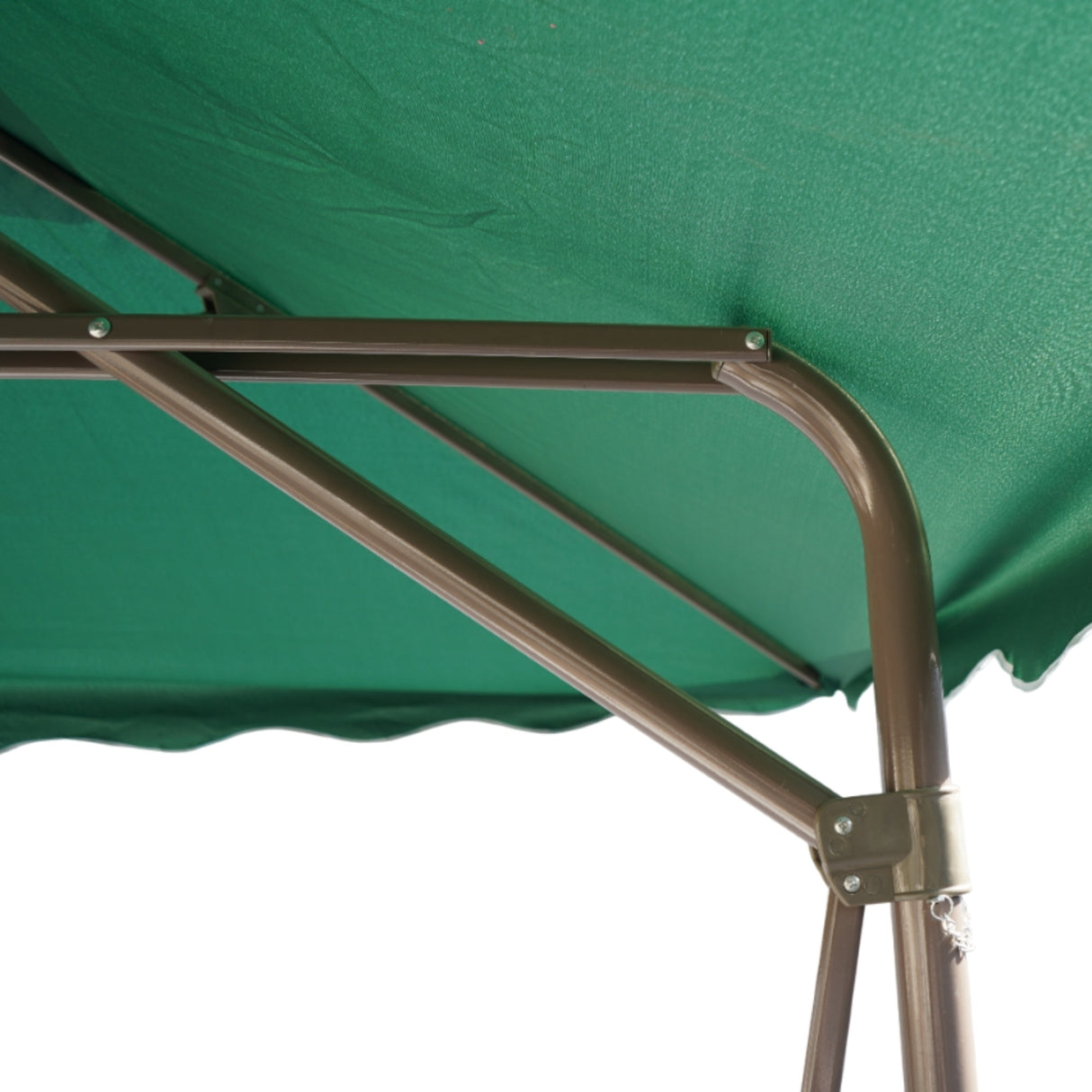 10ft Side Pole Square Shape Outdoor Umbrella With Marble Base (Green)