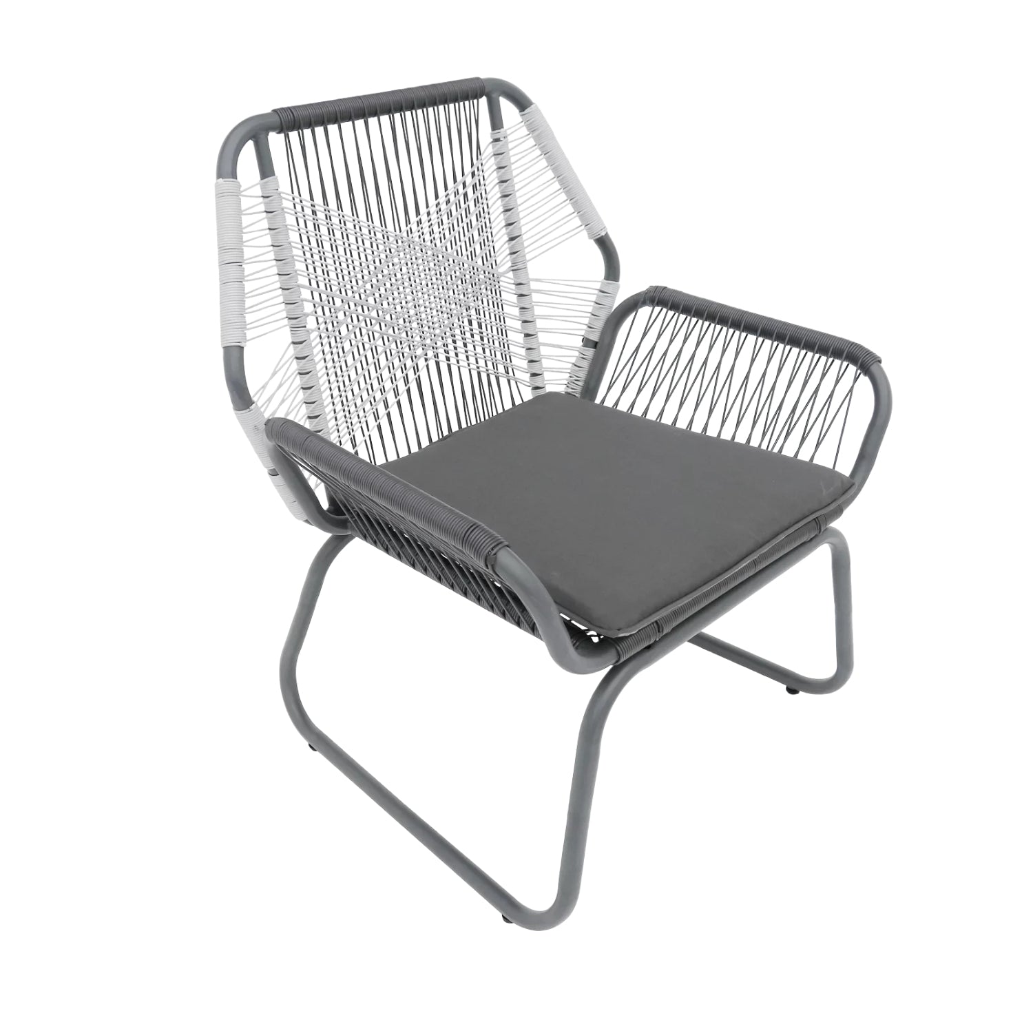 Outdoor Rope Double Tone 3-Piece Patio Set