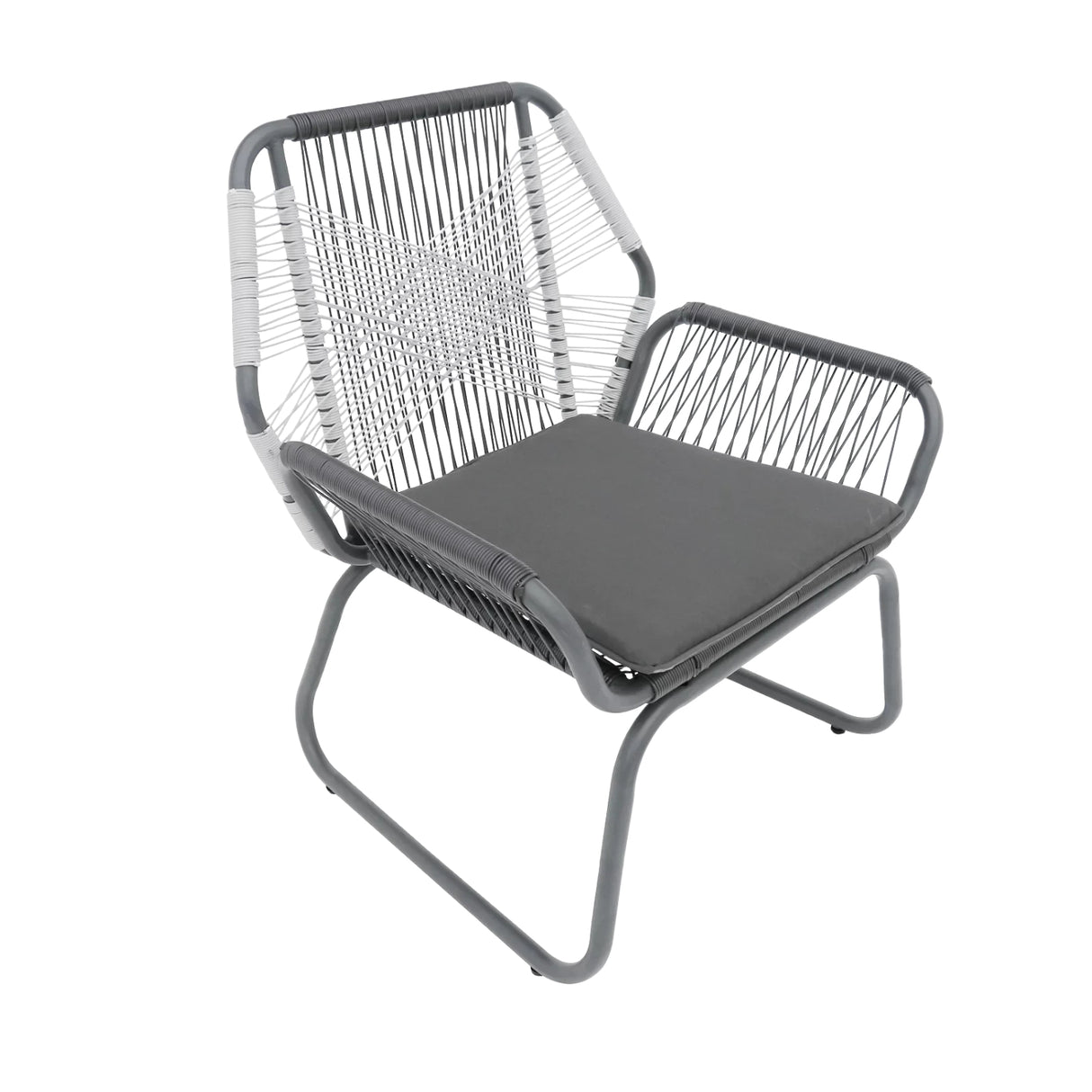 Outdoor Rope Double Tone 3-Piece Patio Set