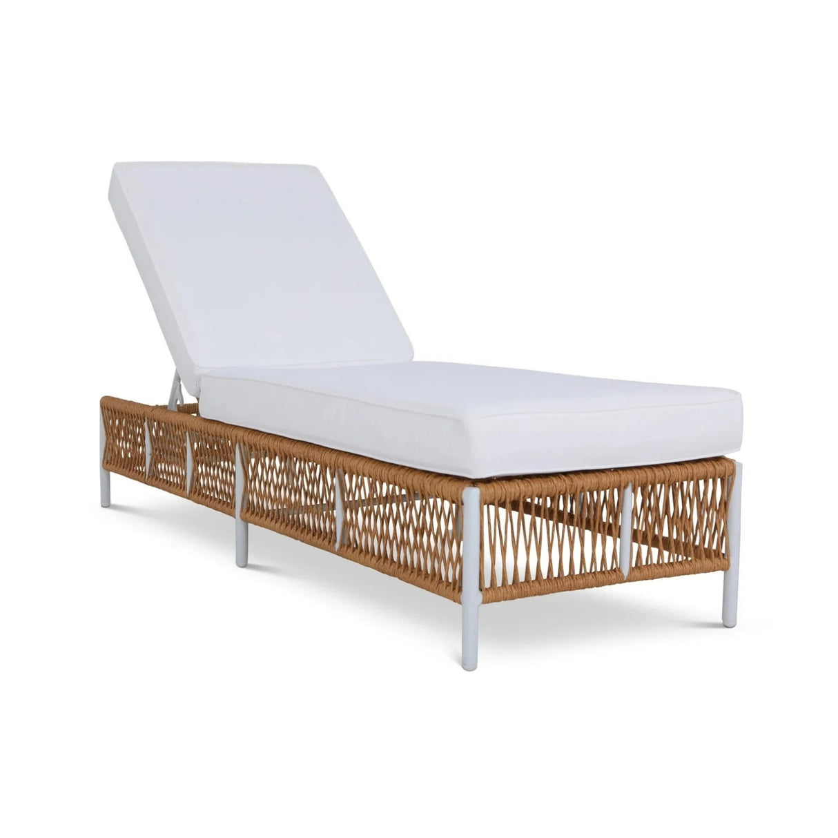 Outdoor Rope Lounge Chairs Set of 2 with Thick Cushions