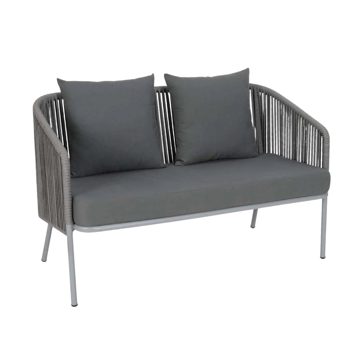 Outdoor 4 Piece Modern Woven Rope Sofa Set