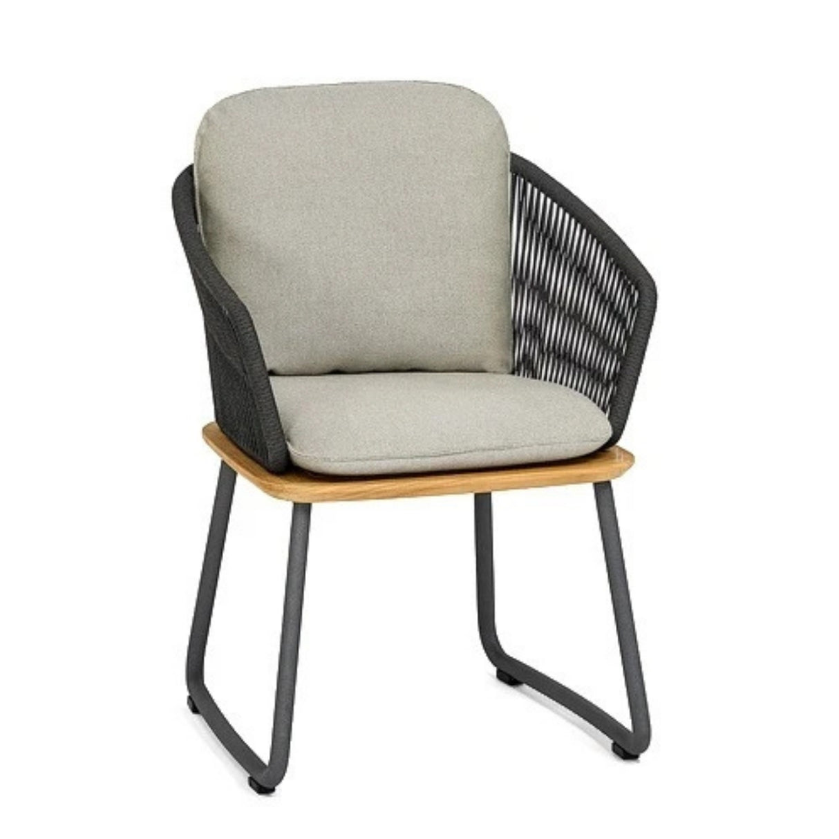 7-Piece Outdoor Patio Dining Set With Wooden Tabletop