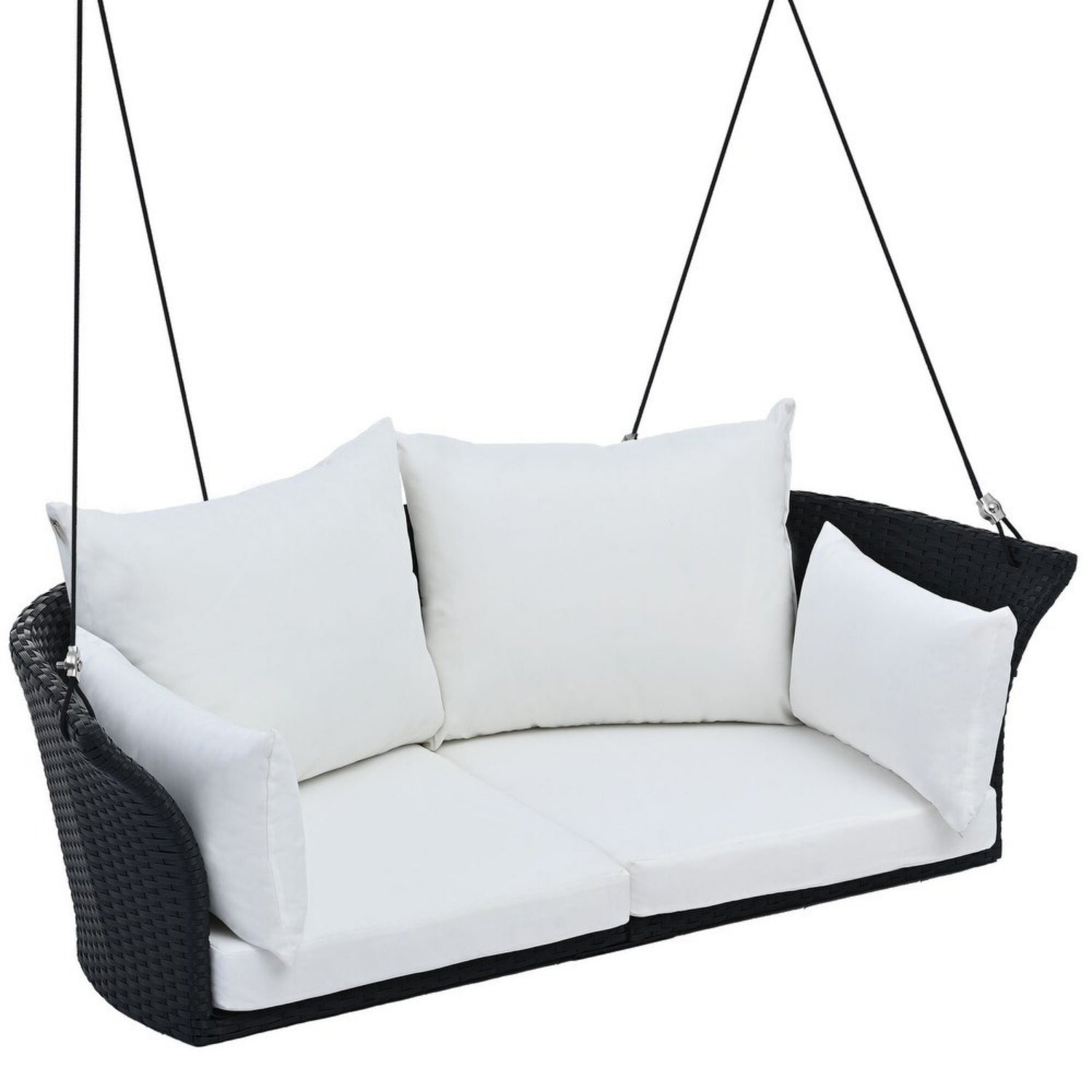 Outdoor Rattan Wicker Hanging Swing Chair with Cushion