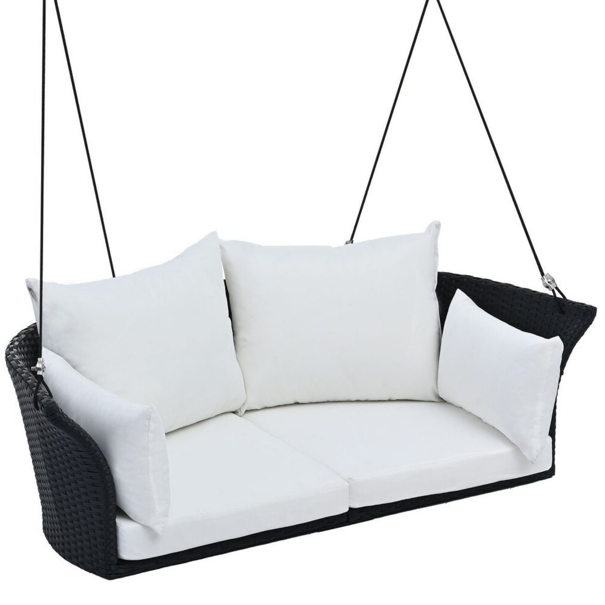 Outdoor Rattan Wicker Hanging Swing Chair with Cushion