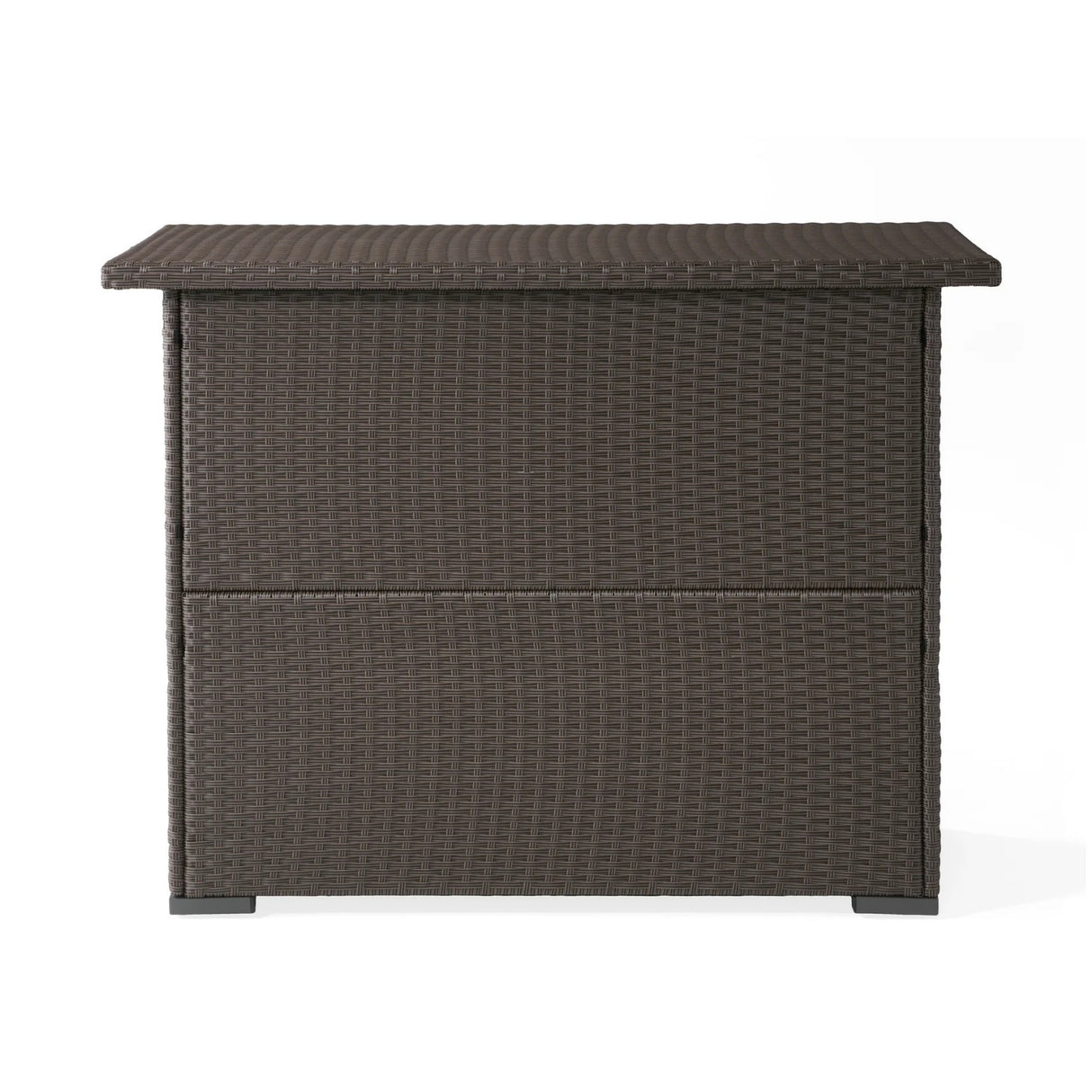 7-Piece Outdoor Rattan Wicker Bar Set with Wicker Top Table